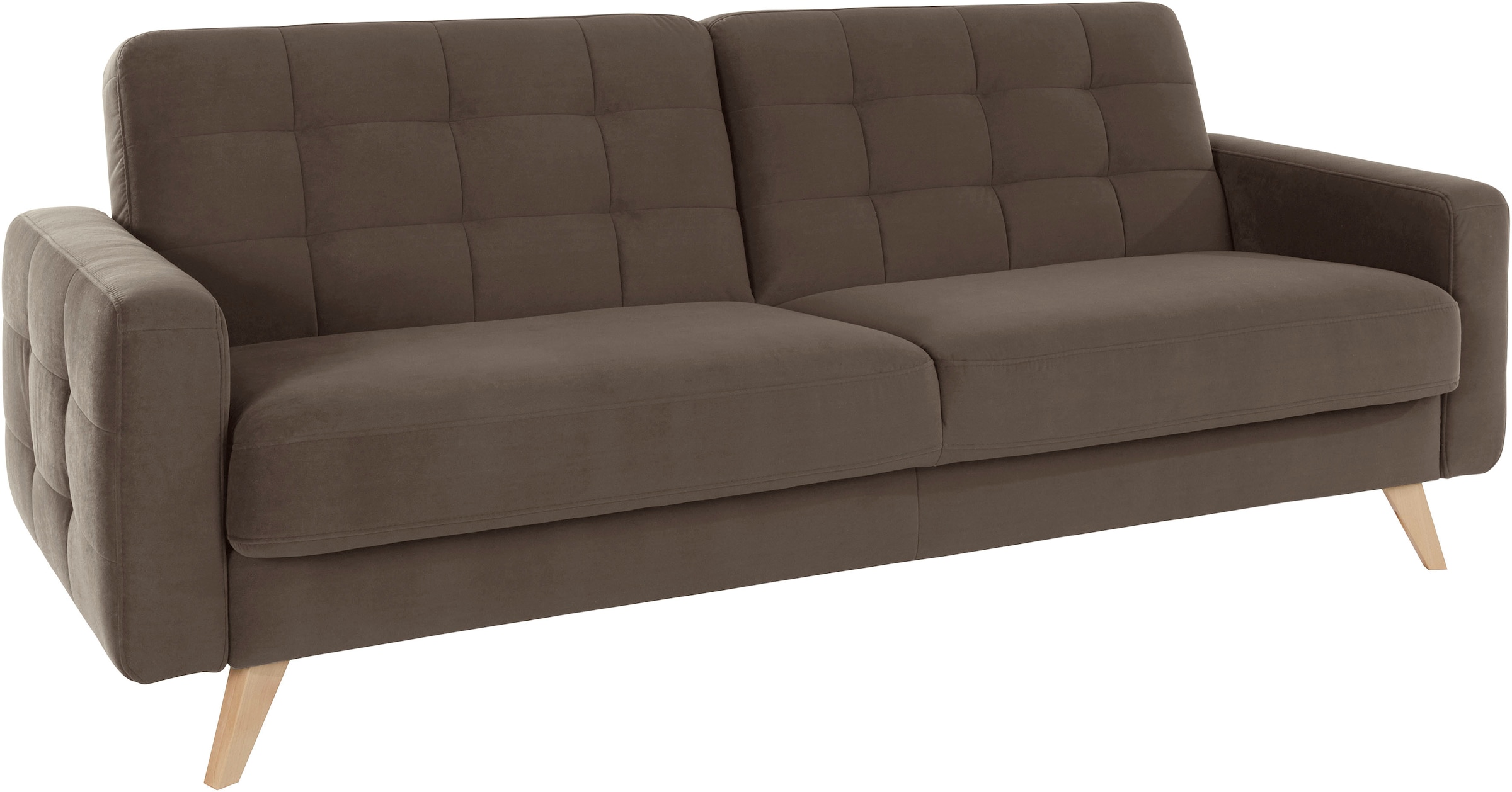 exxpo - sofa fashion 3-Sitzer »Nappa, kompakt und komfortabel, bequem, zeitloses Design, L-Form«, tolle Detailverarbeitung