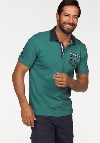 Poloshirt, in Piqué-Qualität mit Kontrastkragen