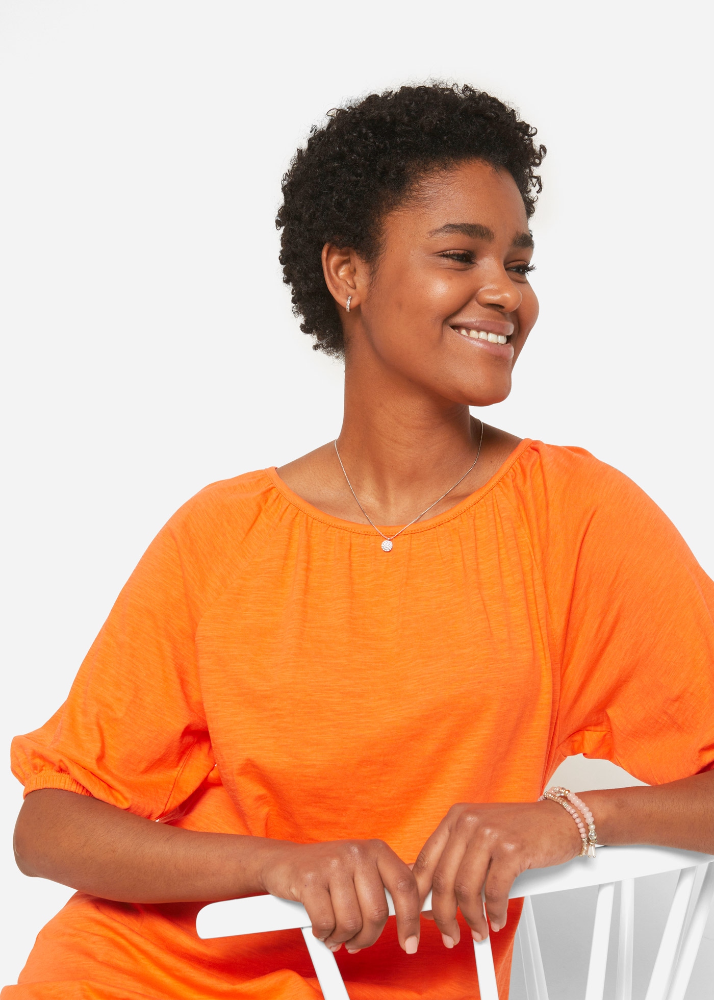 bonprix T-Shirt »Shirt aus reiner Baumwolle« Shirt aus reiner Baumwolle