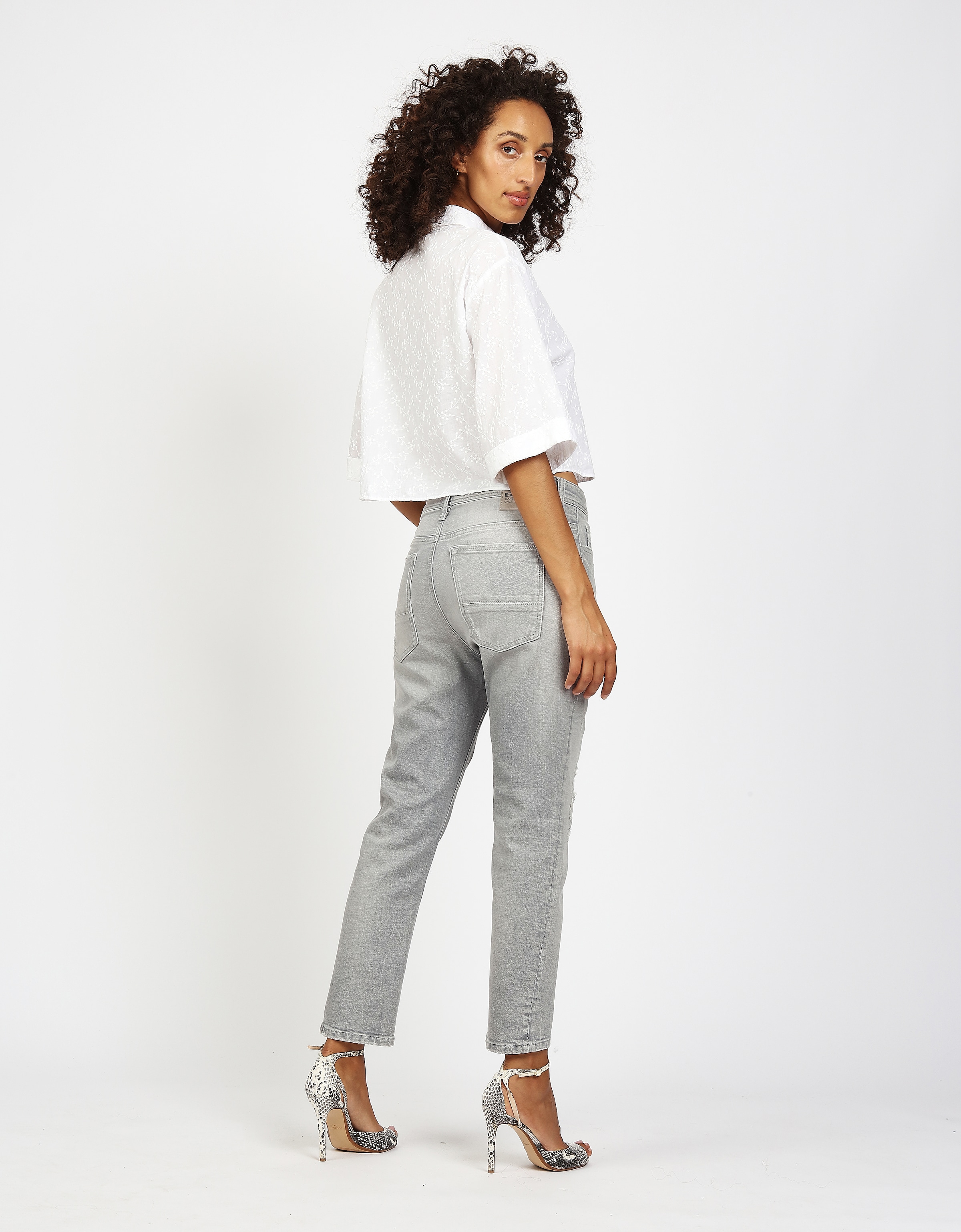 GANG Boyfriend-Jeans »94NICA CROPPED« mit geraden und verkürzten Beinverlauf