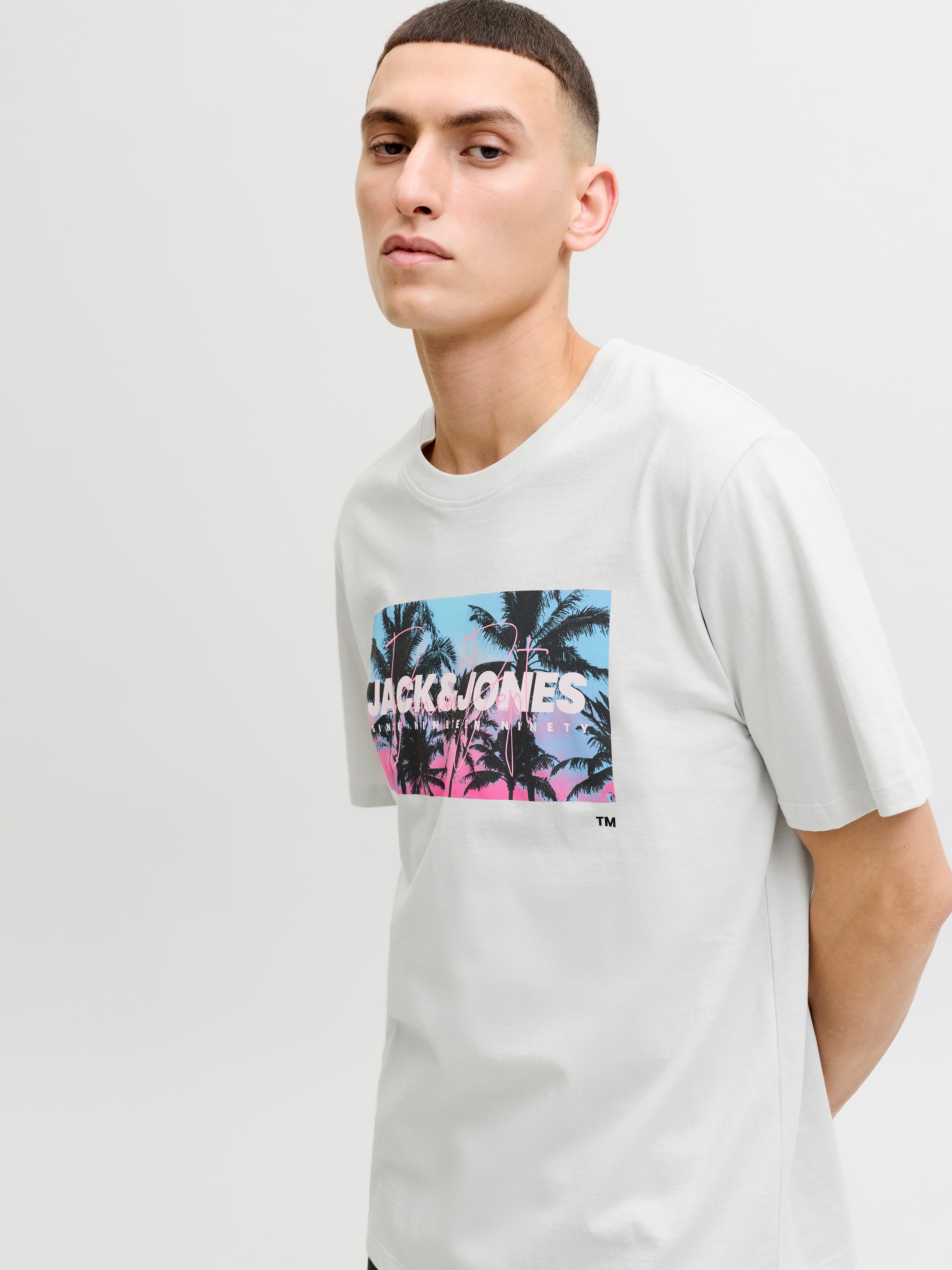 Jack & Jones Rundhalsshirt »JJINDIANA TEE SS CREW NECK«