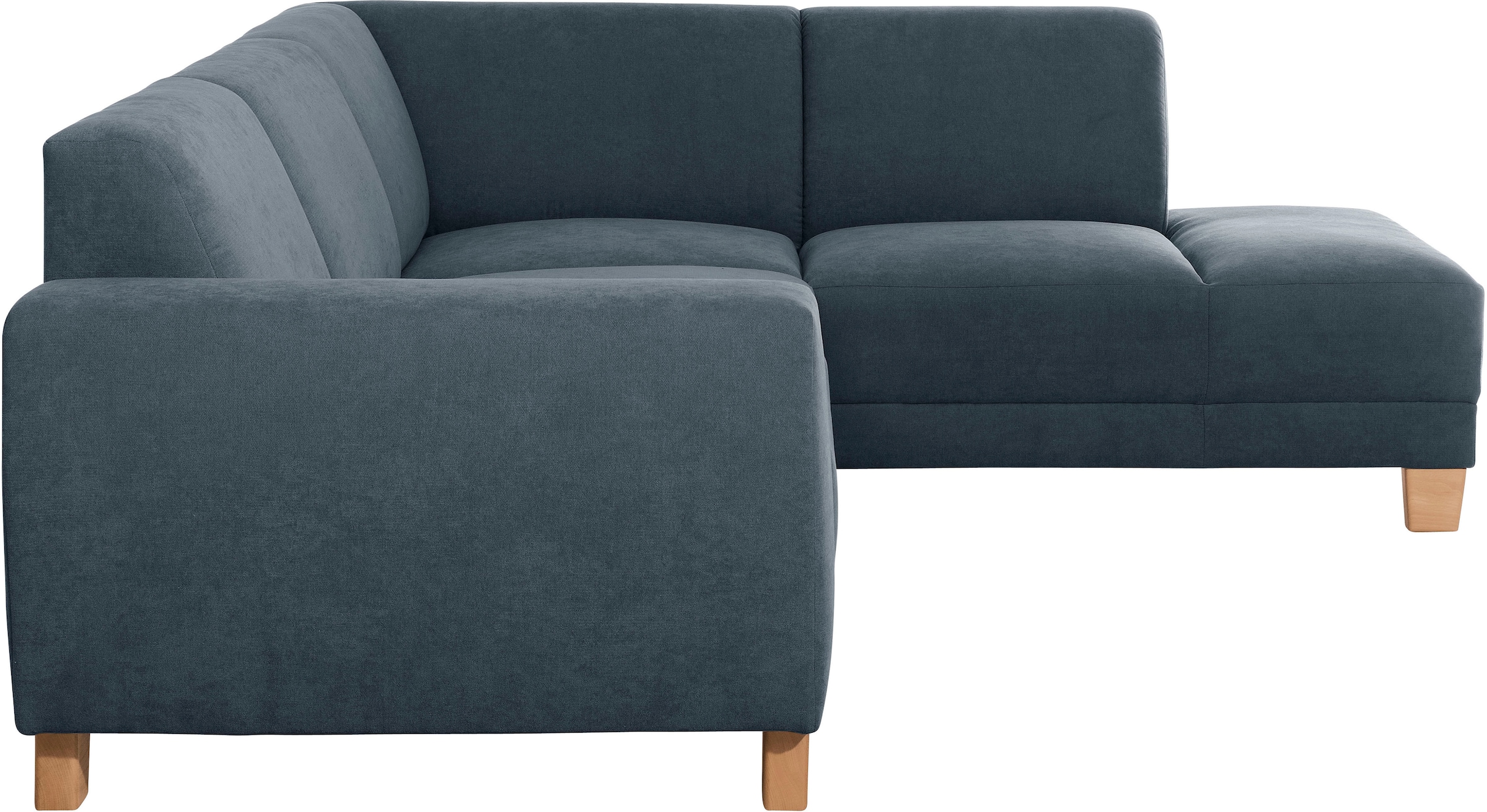 Max Winzer® Ecksofa »Blackpool modern, mittlere Sitzhärte mit hochwertiger Schaumpolsterung«, Lounge-Charakter durch niedrigen, leicht gewölbten Rücken