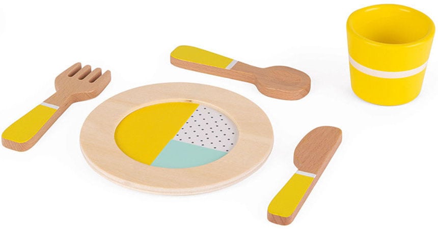 Janod Spielgeschirr »Essgeschirr Holz (20 Teile)«