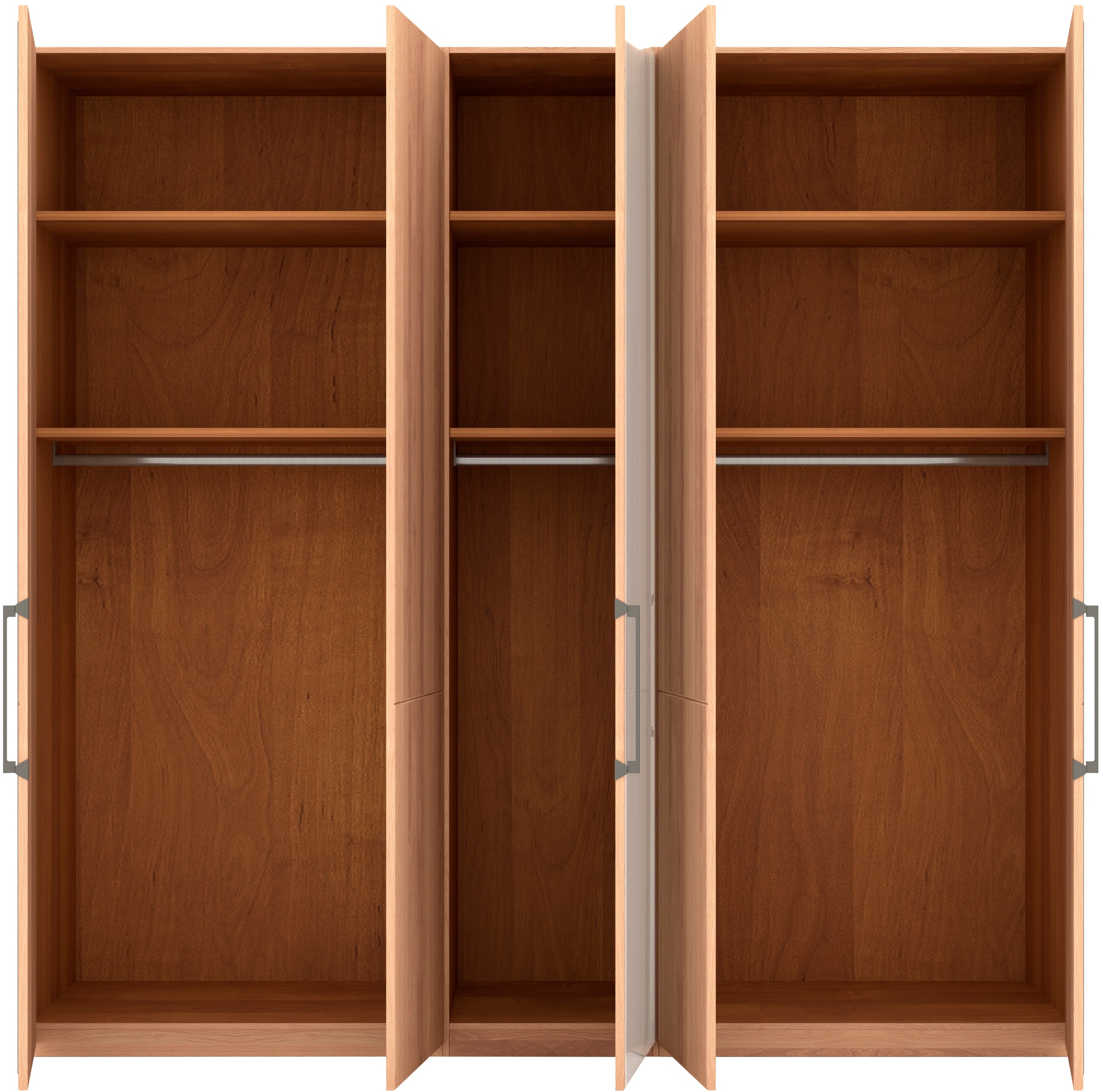 Musterring Drehtürenschrank »Sorrent, Kleiderschrank, Schrank, teilmassiv Eiche«, (mit Türdämpfern, in 5 Breiten & 2 Höhen, extra Böden, MADE IN GERMANY), Türen Eiche massiv oder als Parsol-Bronze-Spiegel, verschiedene Maße