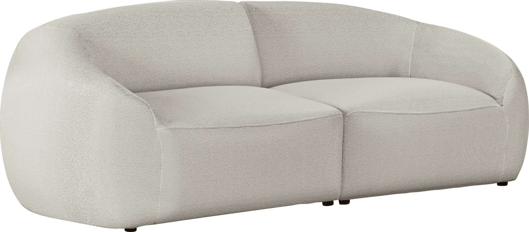 LeGer Home by Lena Gercke Big-Sofa »YANI, Designersofa, organische Form, Maße B/T/H: 240/64/81 cm«, mit Wellenunterfederung, auch in Bouclé, passend zur Serie