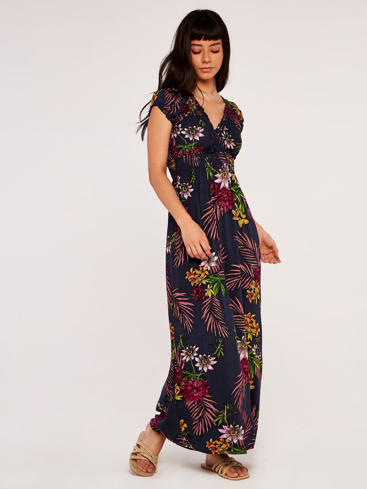 Apricot Maxikleid »Maxikleid« 1 tlg. mit Smockband