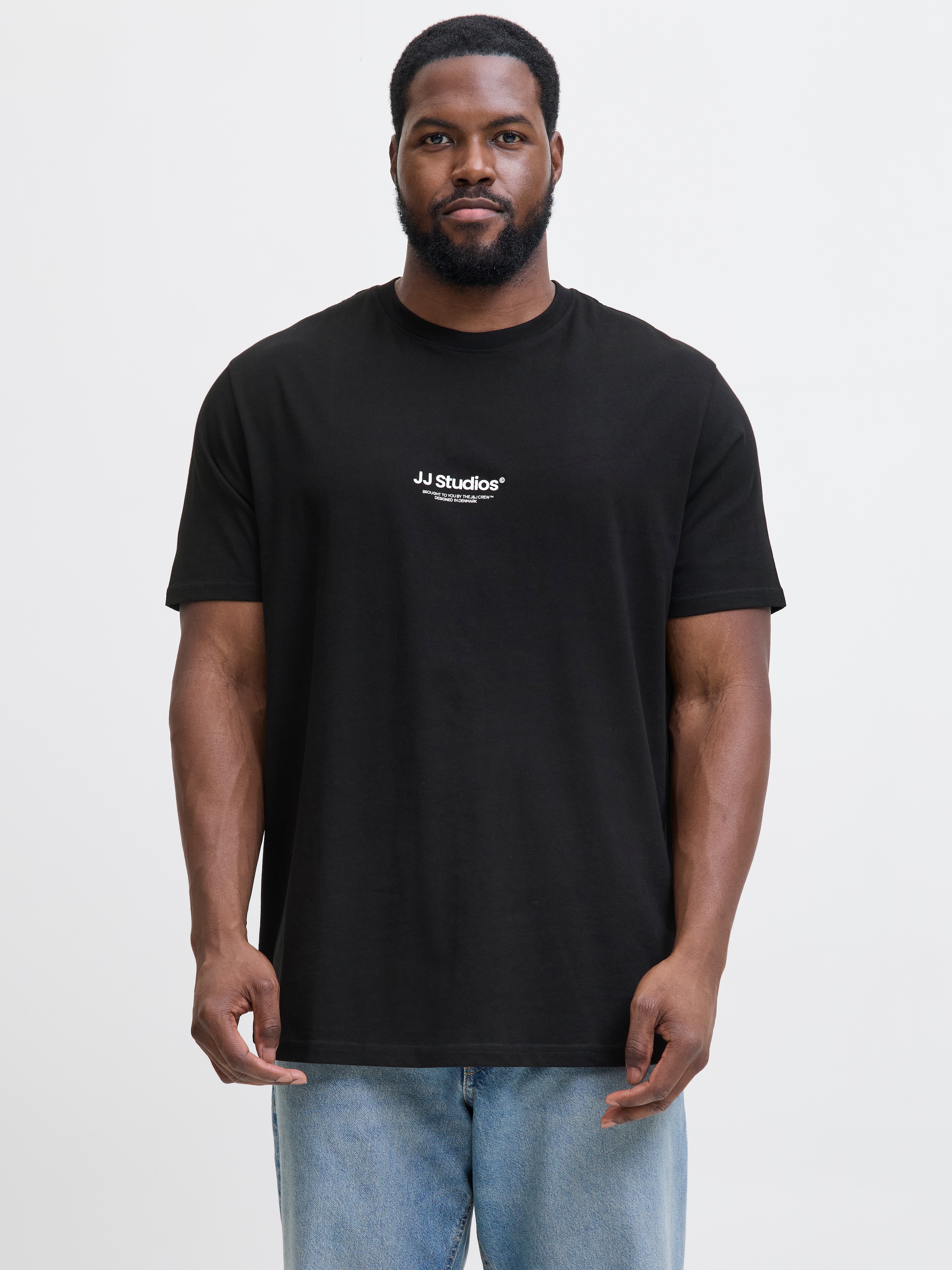 Jack & Jones PlusSize Rundhalsshirt »JJESOHO TEE SS CREW NECK NOOS PLS« Baumwolle, regular fit