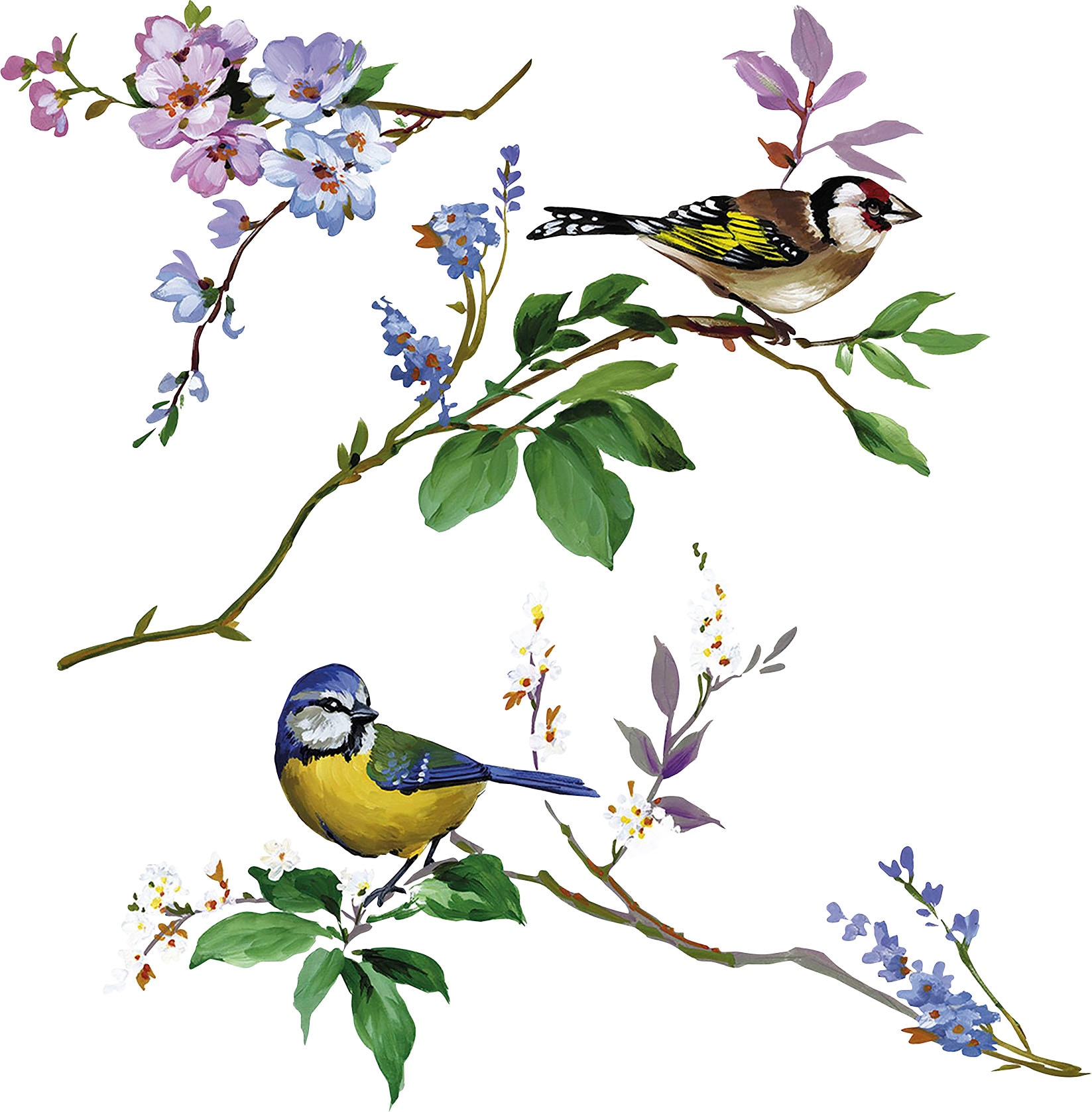 Komar Fensterbild »Wedding Birds«, 31x31 cm (Breite x Höhe), selbsthaftend