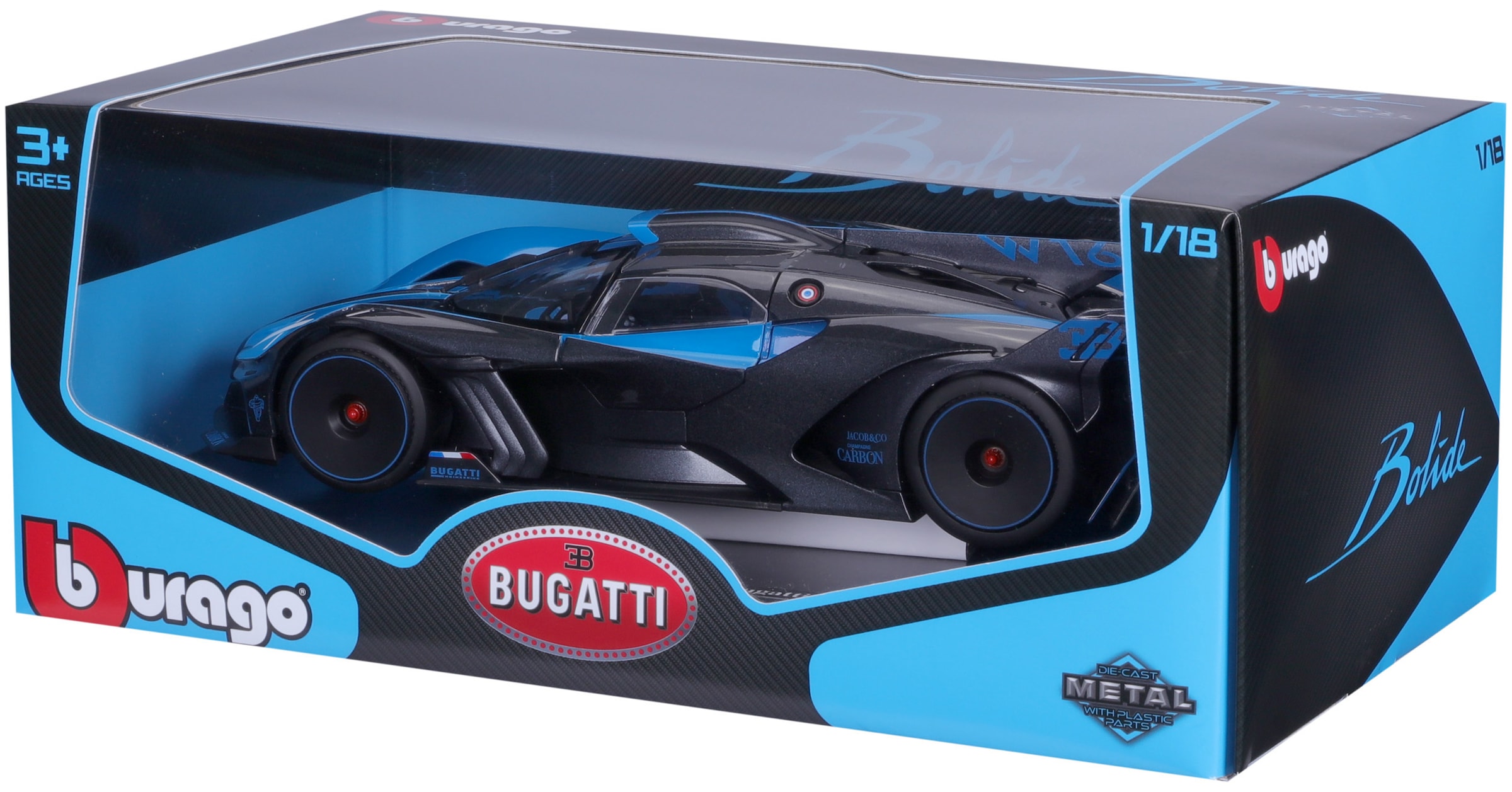 Bburago Sammlerauto »Bugatti Bolide, blau«, 1:18