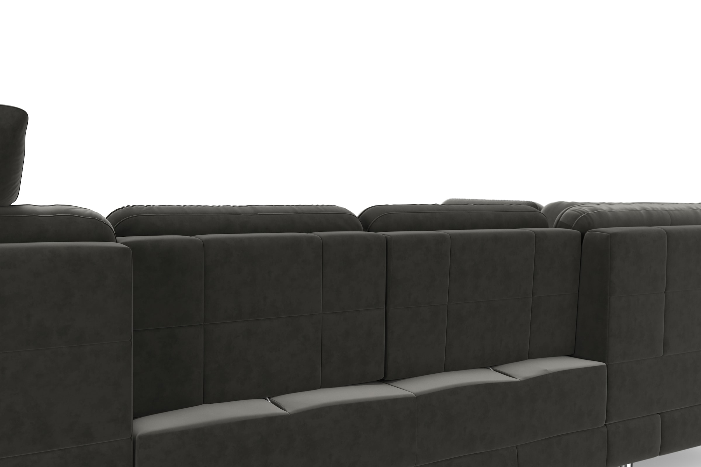 sit&more Wohnlandschaft »Bendigo U-Form«, inklusive Sitztiefenverstellung, Bodenfreiheit 12 cm, in 2 Fußfarben