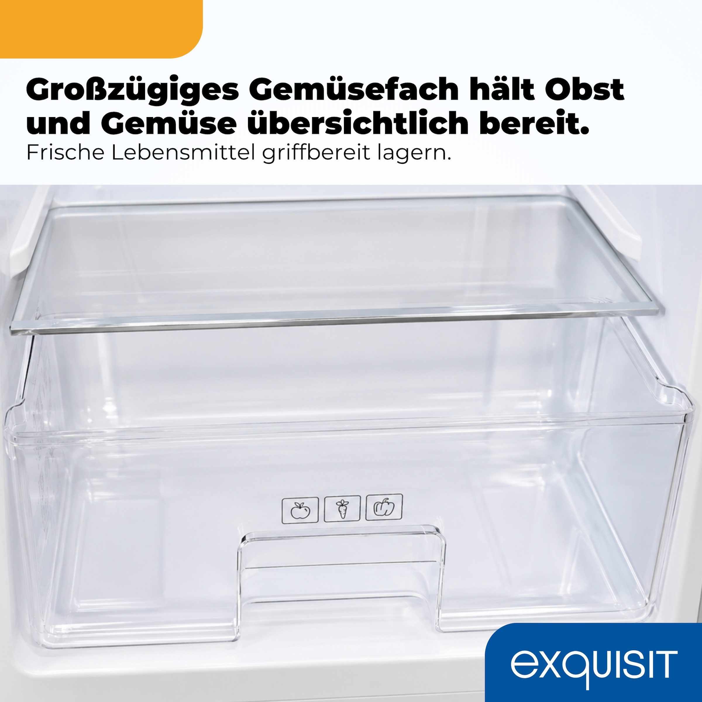 exquisit Kühlschrank »RKS325-V-H-160C rot« 146,5 cm hoch 54,5 cm breit LED-Beleuchtung, verstellbare Glasböden, Retro-Design