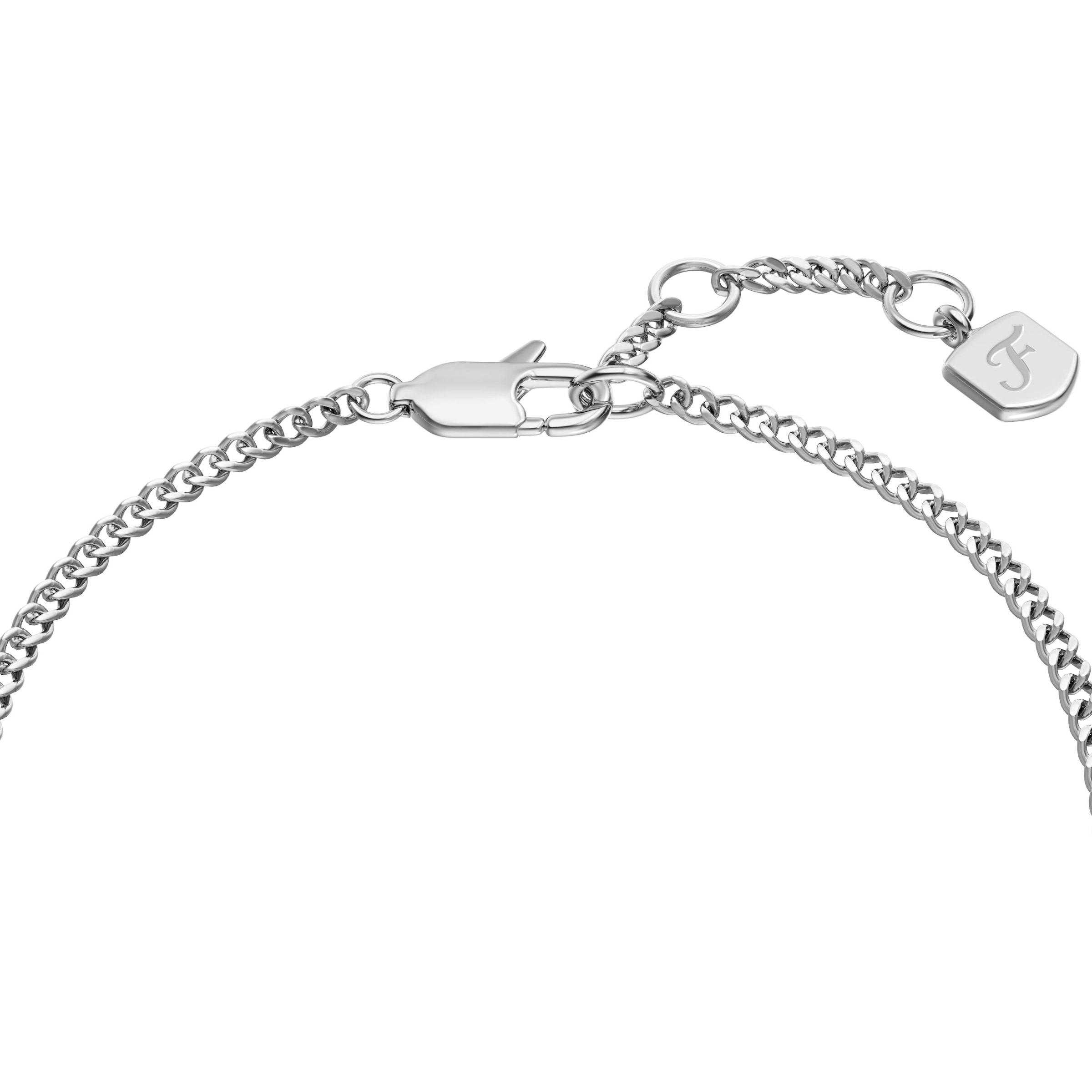 Fossil Armband »Schmuck Geschenk Edelstahl Armschmuck Kreis Scheibe Ellis«