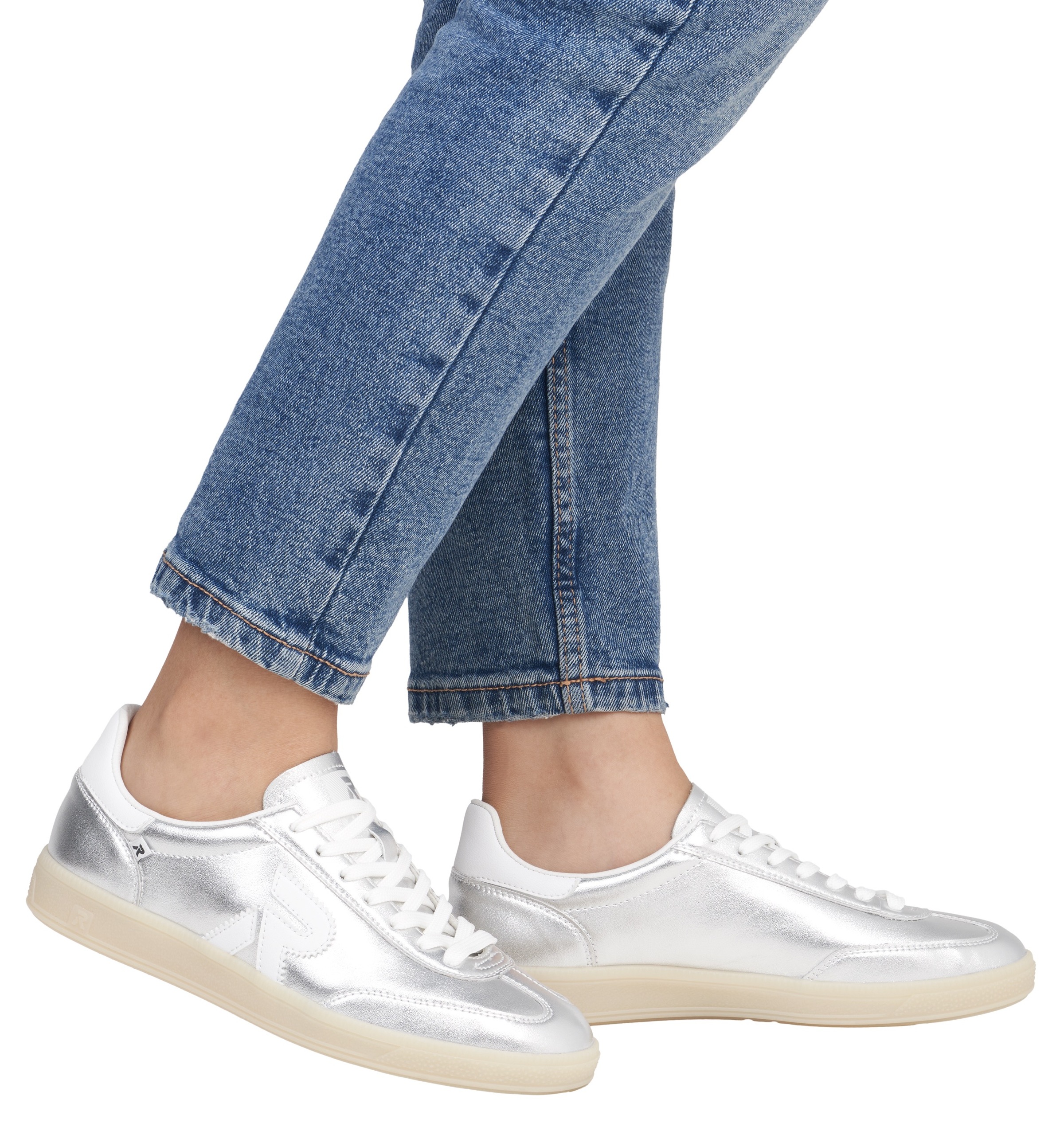 RIEKER Sport Sneaker »San Diego Swing2GO«, Retro-Sneaker, Freizeitschuh, Halbschuh mit herausnehmbarem Fußbett