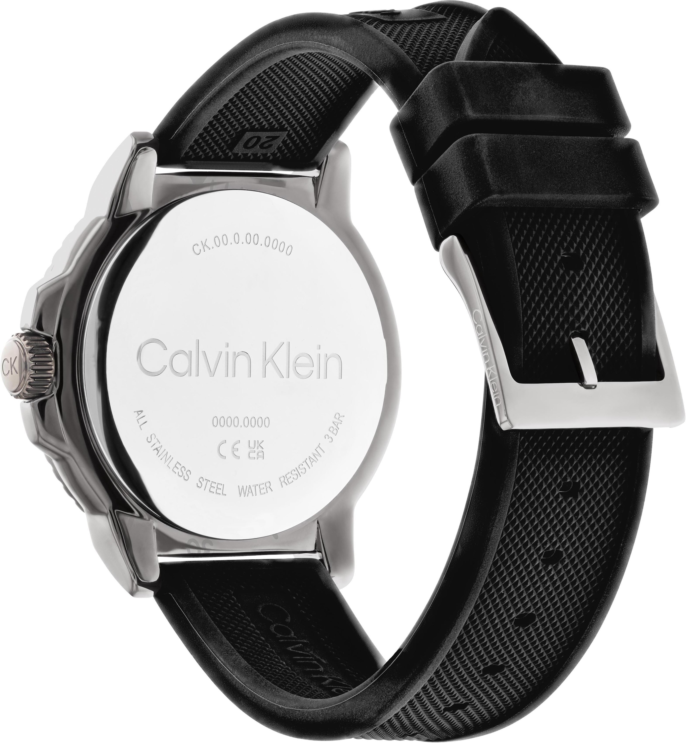 Calvin Klein Quarzuhr »SPORT 3HD, 25200207«, Armbanduhr, Herrenuhr, Datum, Mineralglas, IP-Beschichtung