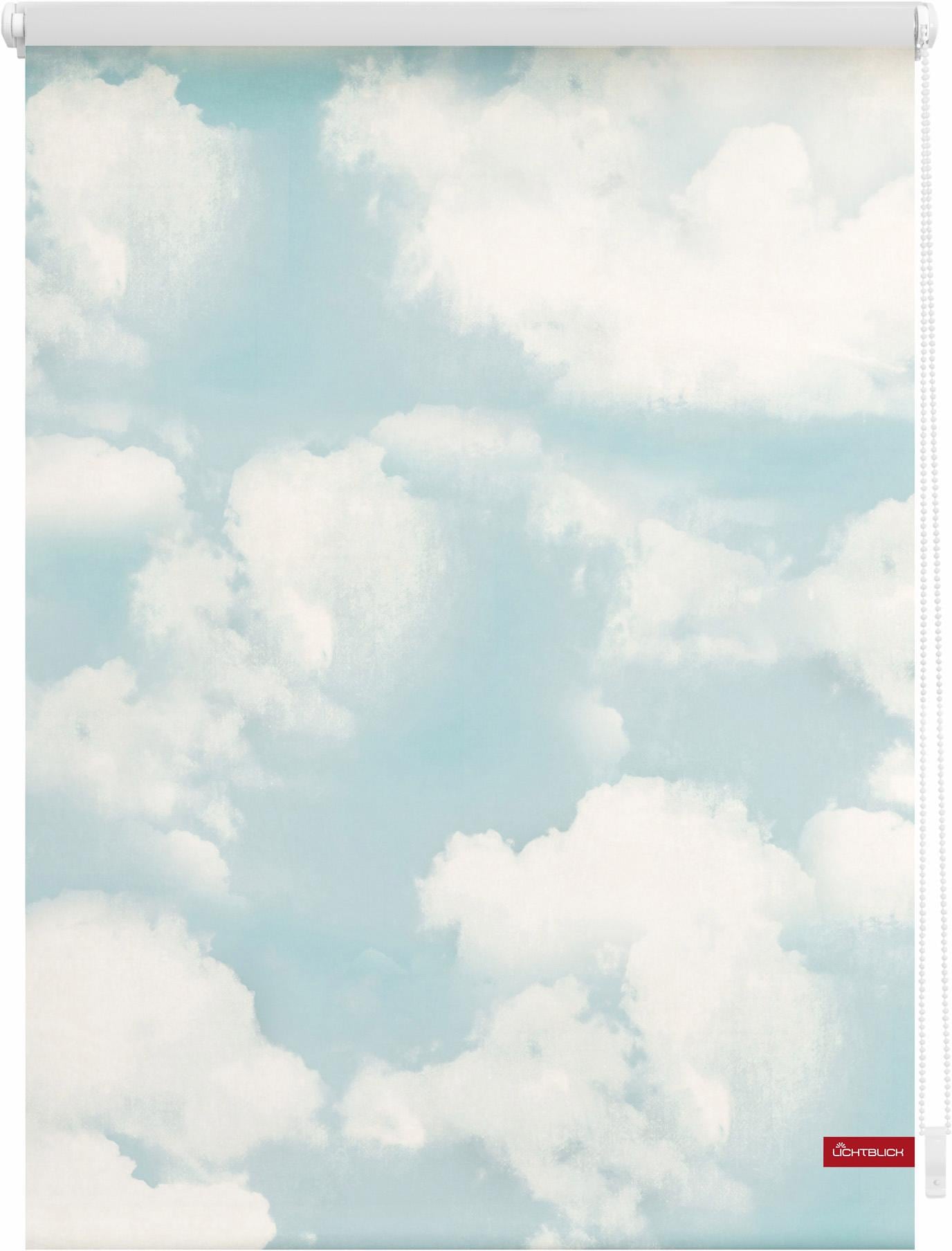 OTTO LICHTBLICK bedruckt freihängend, Wolken«, »Klemmfix Lichtschutz, bestellen ORIGINAL ohne Motiv Shop Bohren, Online Seitenzugrollo im