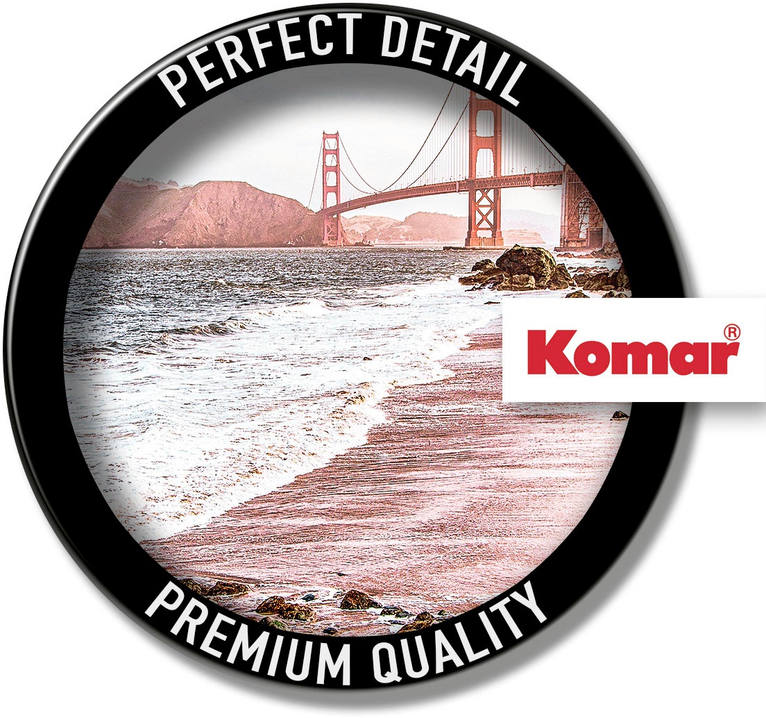 Komar Wandbild »Golden Gate«, (1 St.), Deutsches Premium-Poster Fotopapier mit seidenmatter Oberfläche und hoher Lichtbeständigkeit. Für fotorealistische Drucke mit gestochen scharfen Details und hervorragender Farbbrillanz.