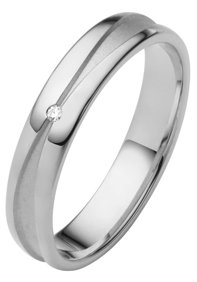 Firetti Trauring »Schmuck Geschenk Gold 750 Hochzeit Ehering "LIEBE"« Made in Germany, wahlweise mit oder ohne Brillant