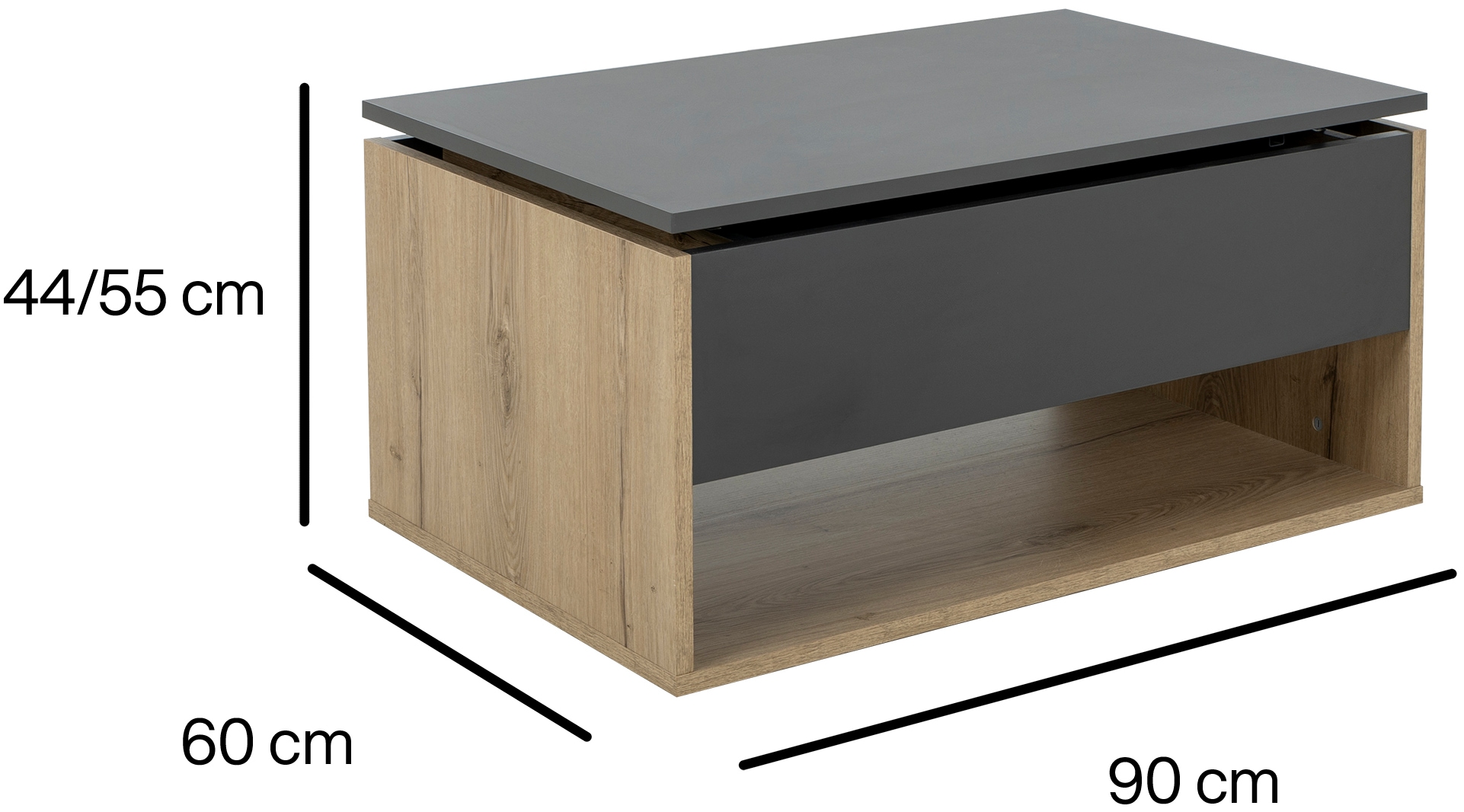 Gami Couchtisch »Urban«, Couchtisch mit hochklappbarer Platte