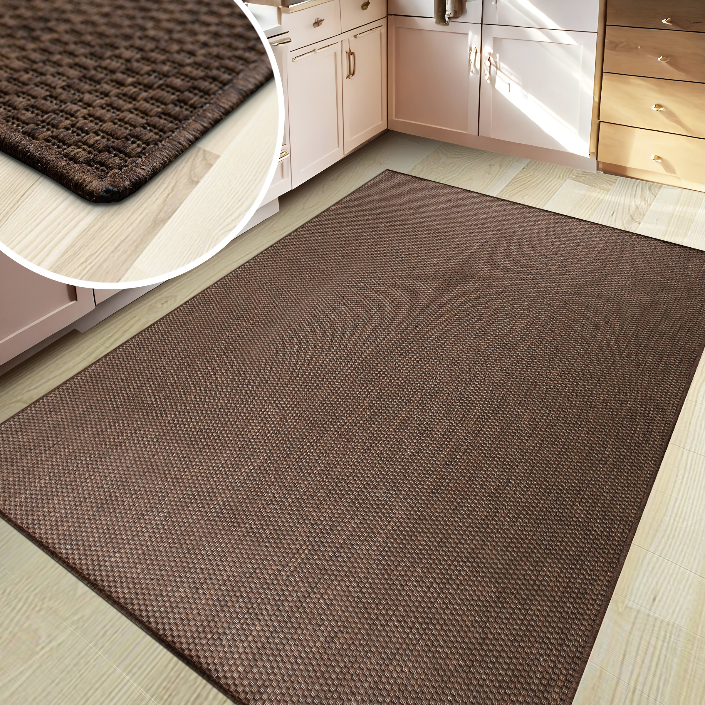my home Teppich »Venedig auch als Läufer erhältlich«, rechteckig, 4 mm Höhe, In- und Outdoor geeignet, Sisal-Optik, Wetterfest & UV-beständig