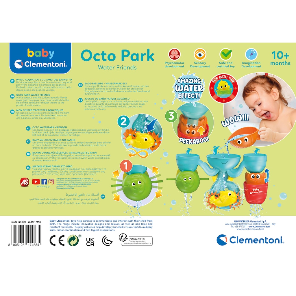 Clementoni® Badespielzeug »Baby Clementoni, Bade-Freunde Wasserpark-Set«