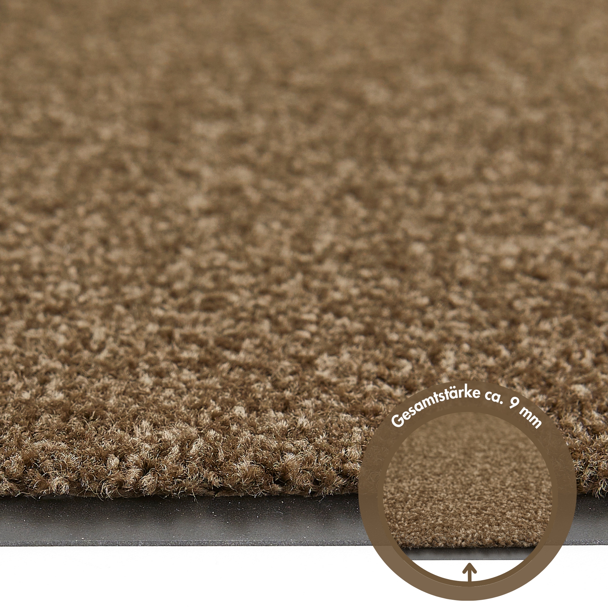 Andiamo Fußmatte »Super Wash & Clean, Made in Belgium« rechteckig 7 mm Höhe Schmutzfangmatte, Uni Farben, rutschhemmend, waschbar