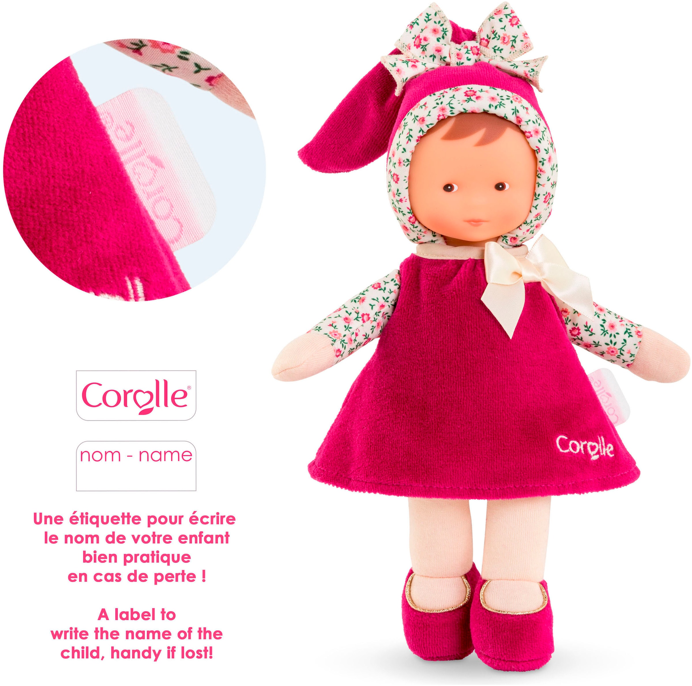 Corolle® Stoffpuppe »Mon Doudou, Miss Röschen«, mit Vanilleduft
