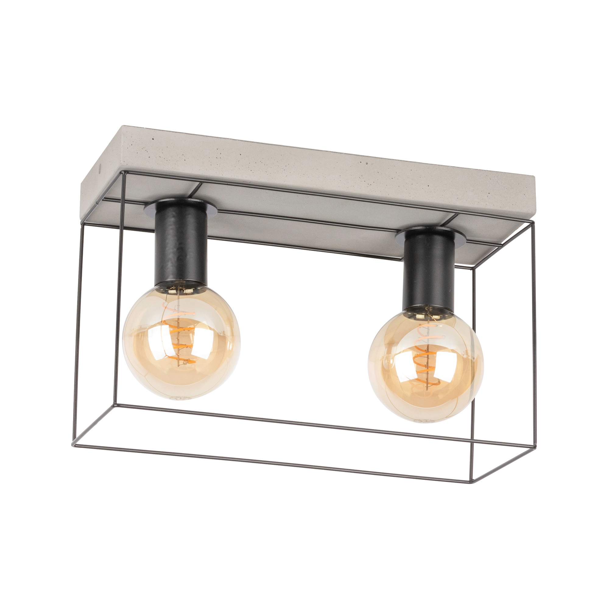 SPOT Light Deckenleuchte »GRETTER CONCRETE«, E27, Aus echtem Beton und Metall, passende LM E27 / exklusive, Naturprodukt Made in Europe