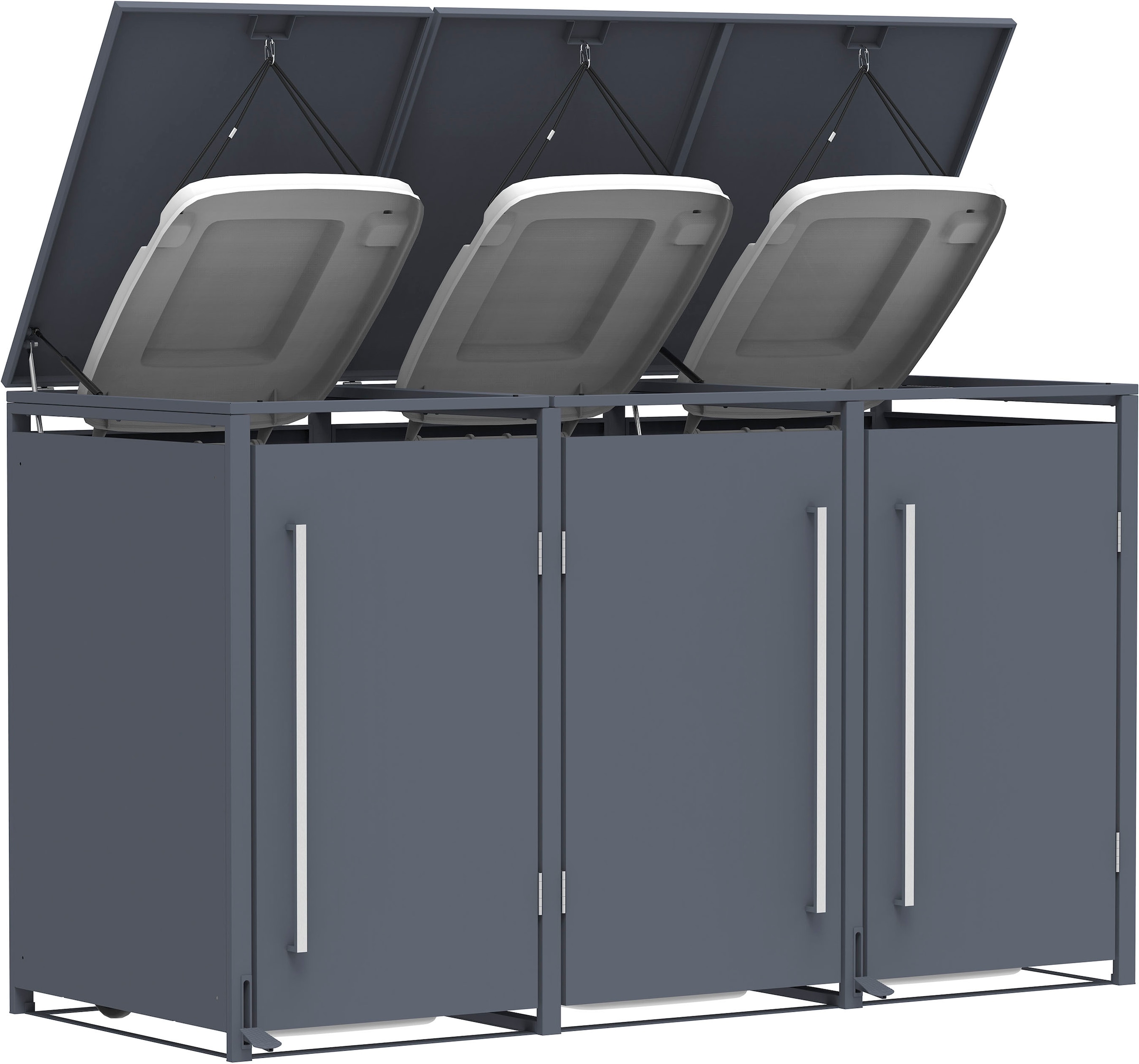 WESTMANN Mülltonnenbox »Pedura 3« BxTxH: 199x80x116 cm, für 3x240 L Mülltonnen
