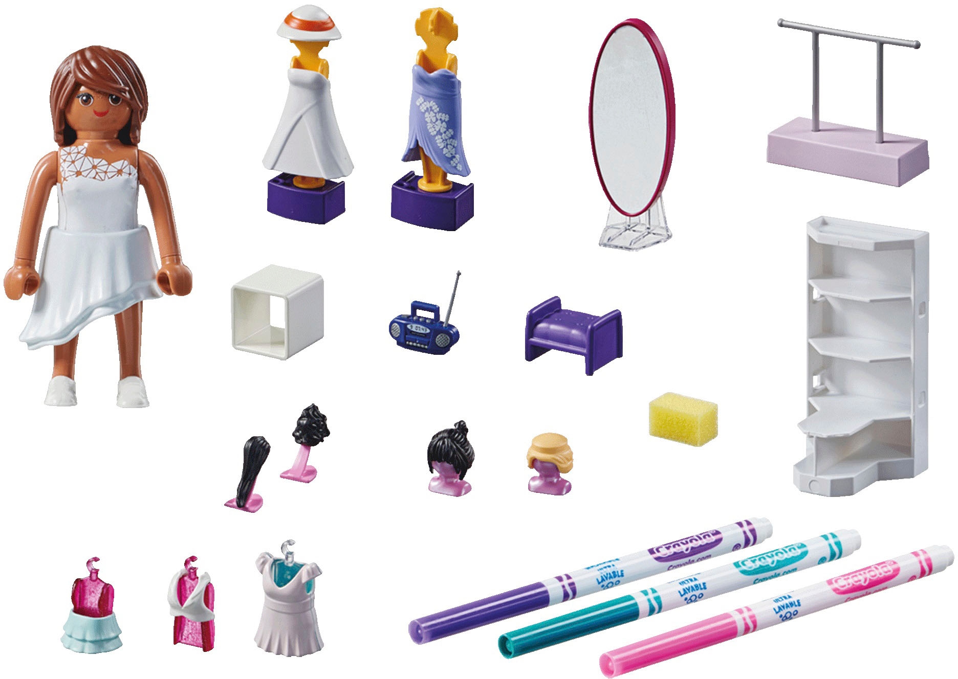 Playmobil® Konstruktions-Spielset »Fashion Design Set (71373), Color«, (45 St.)