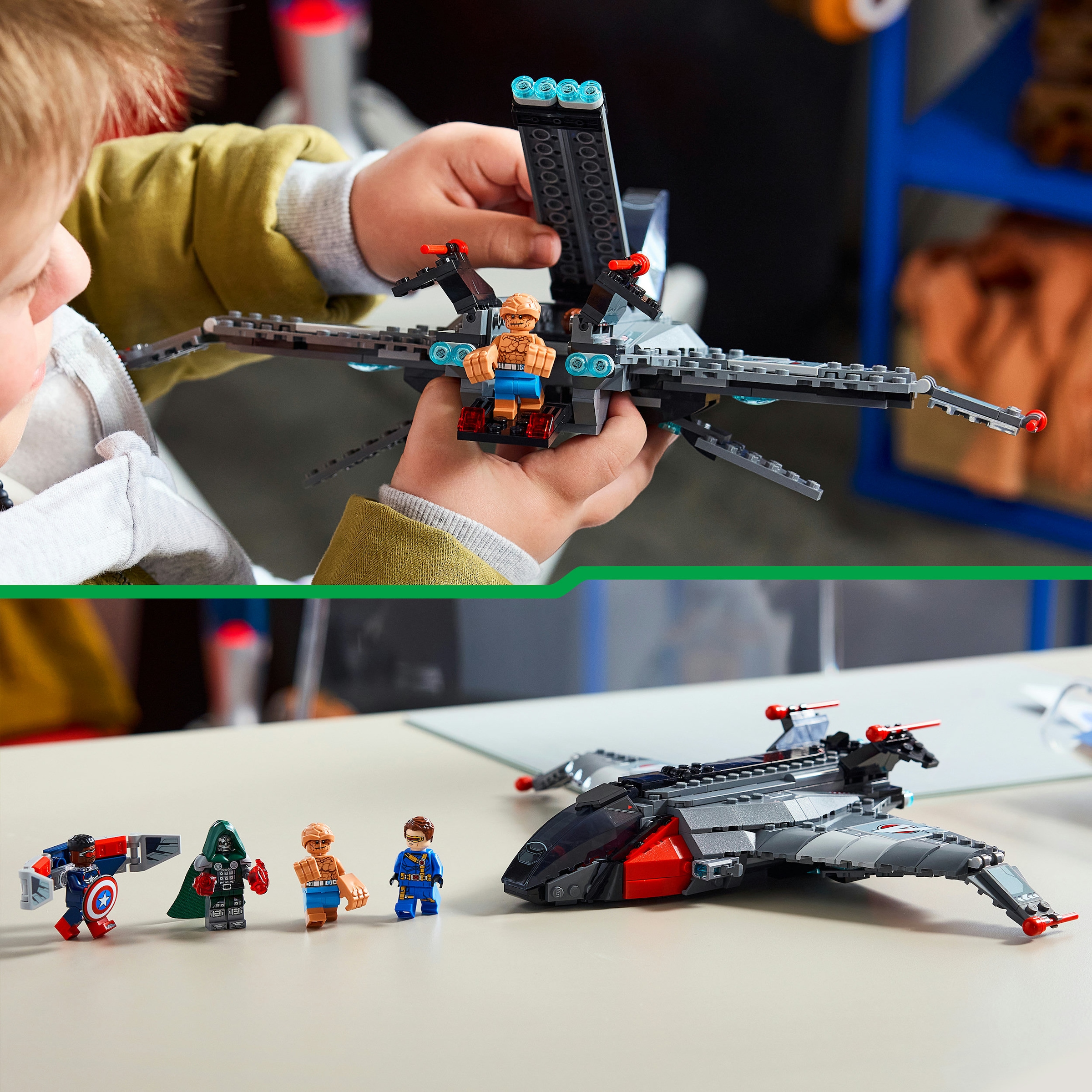 LEGO® Konstruktionsspielsteine »Avengers: Doomsday Quinjet (76347), LEGO Super Heroes« Made in Europe