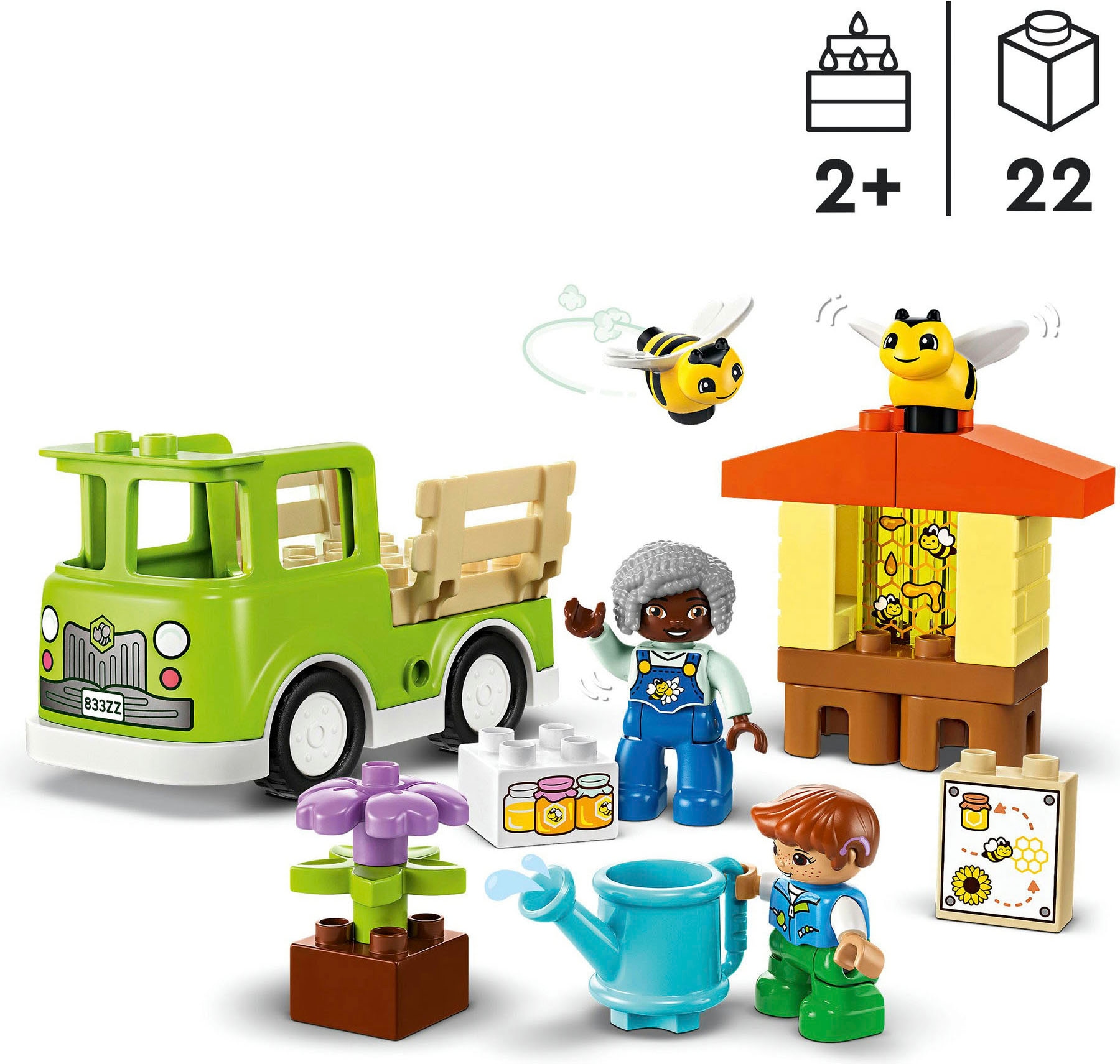 LEGO® Konstruktionsspielsteine »Imkerei und Bienenstöcke (10419), LEGO DUPLO  Town«, (22 St.), Made in Europe bestellen bei OTTO