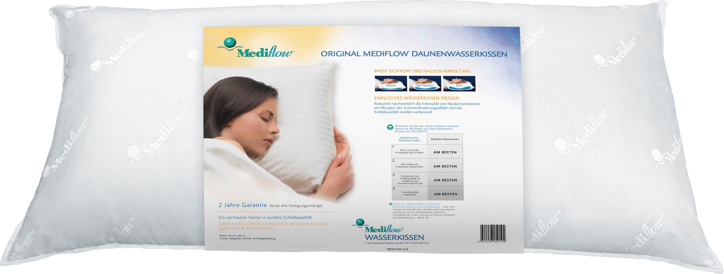 Mediflow Wasserkissen » Original Daunenwasserkissen 5011 40x80cm«