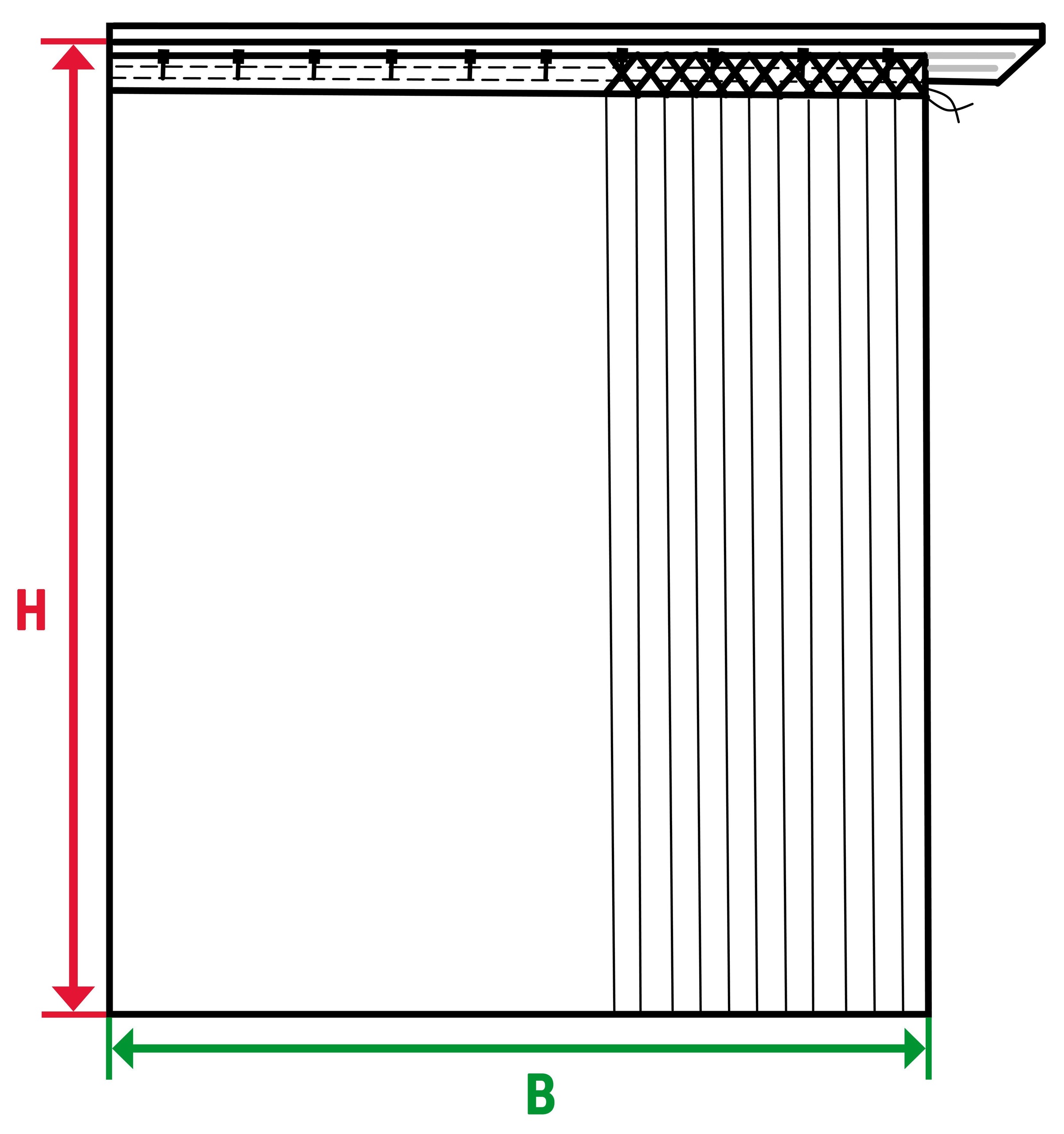 Weckbrodt Gardine »Lasa«, (1 St.), Voile, bedruckt, Allover, halbtransparent, Bleiband, nach Maß, Store