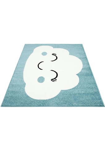 Carpet City Kinderteppich »Bubble Kids 1324«, rechteckig, 11 mm Höhe, Wolken Motiv,... kaufen