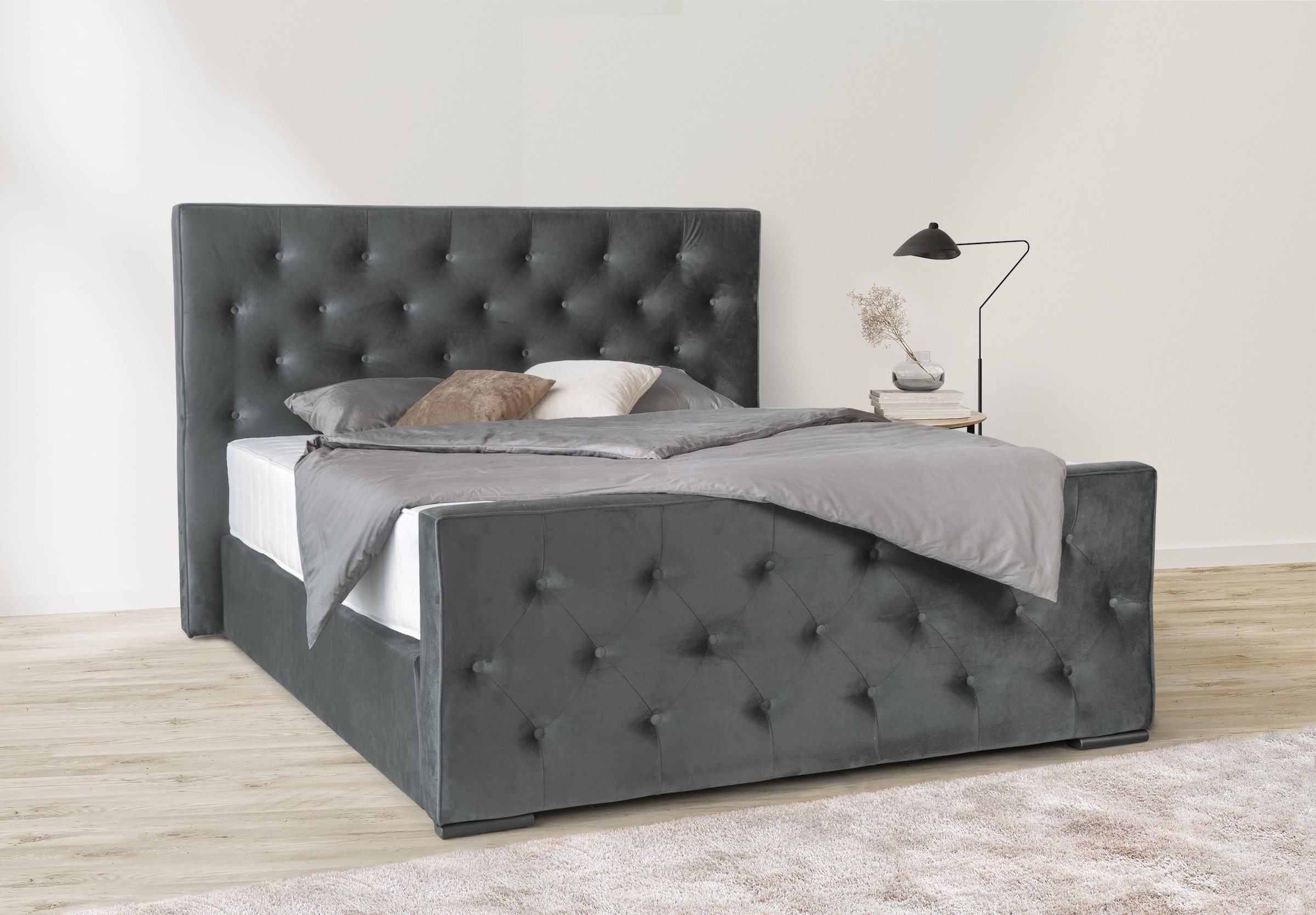 COLLECTION AB Boxspringbett »Florence inkl. Kingsize (28 cm) Matratze (H3) mit integriertem Topper«, inkl. Bettkasten, erhältlich in der Breite 180 cm