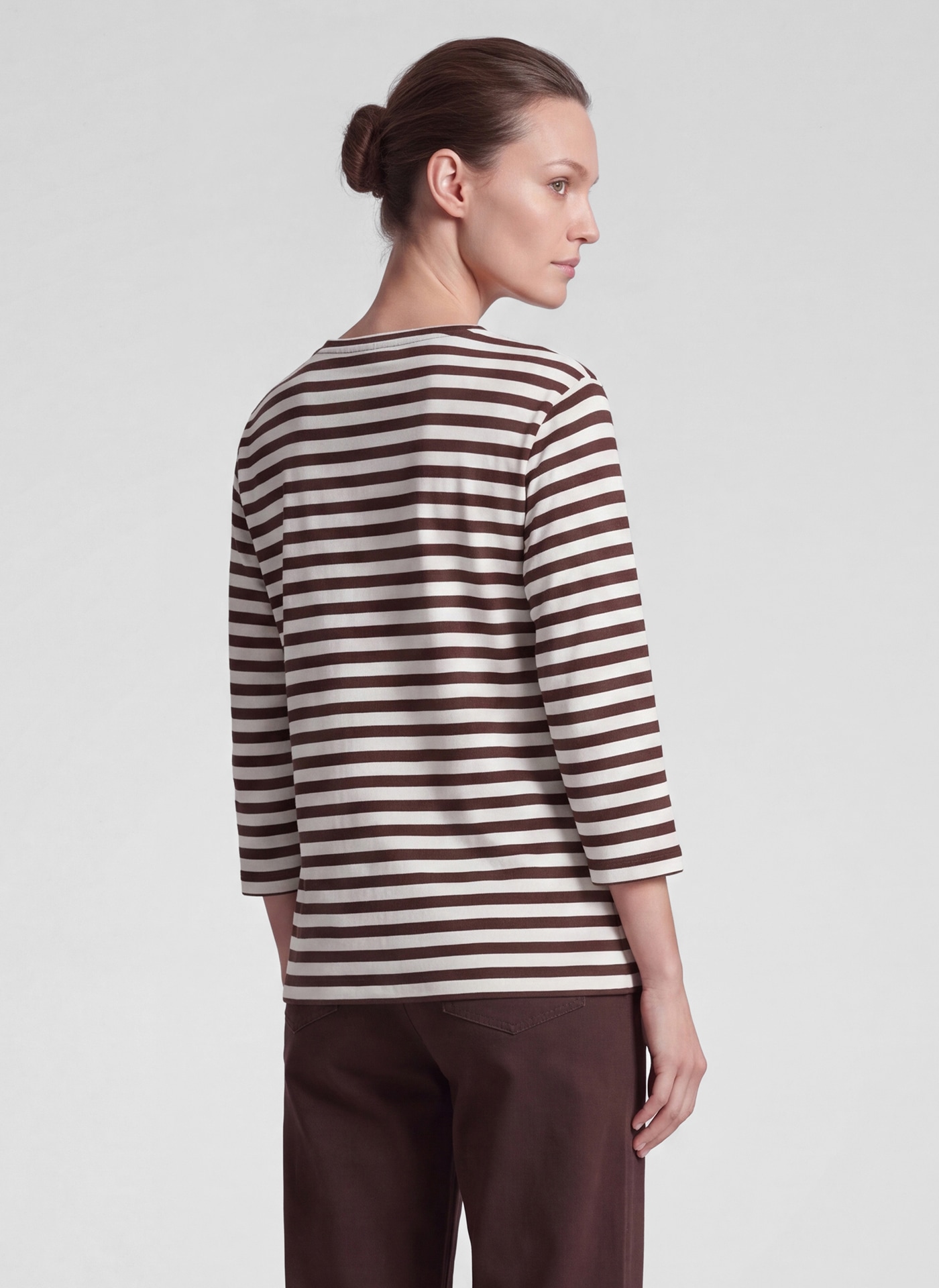 Rabe 3/4-Arm-Shirt mit Streifen-Muster - Print und Glitzersteinen