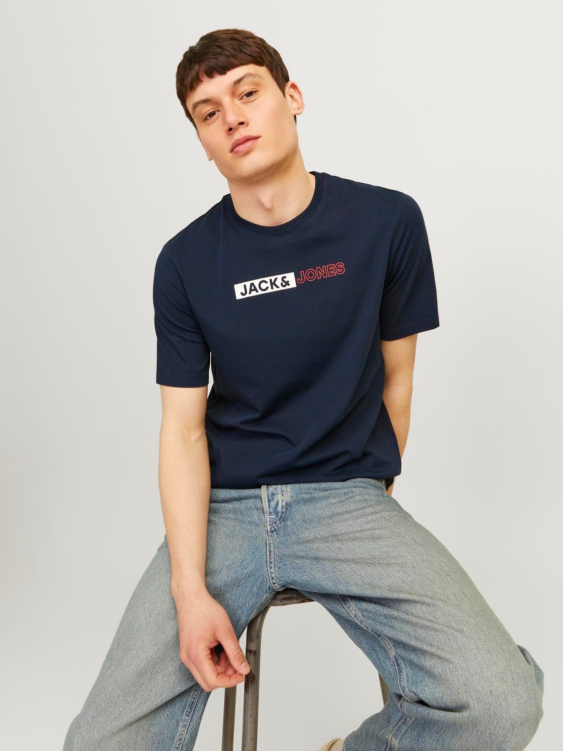 Jack & Jones Rundhalsshirt »JJECORP LOGO TEE PLAY SS O-NECK NOOS«
