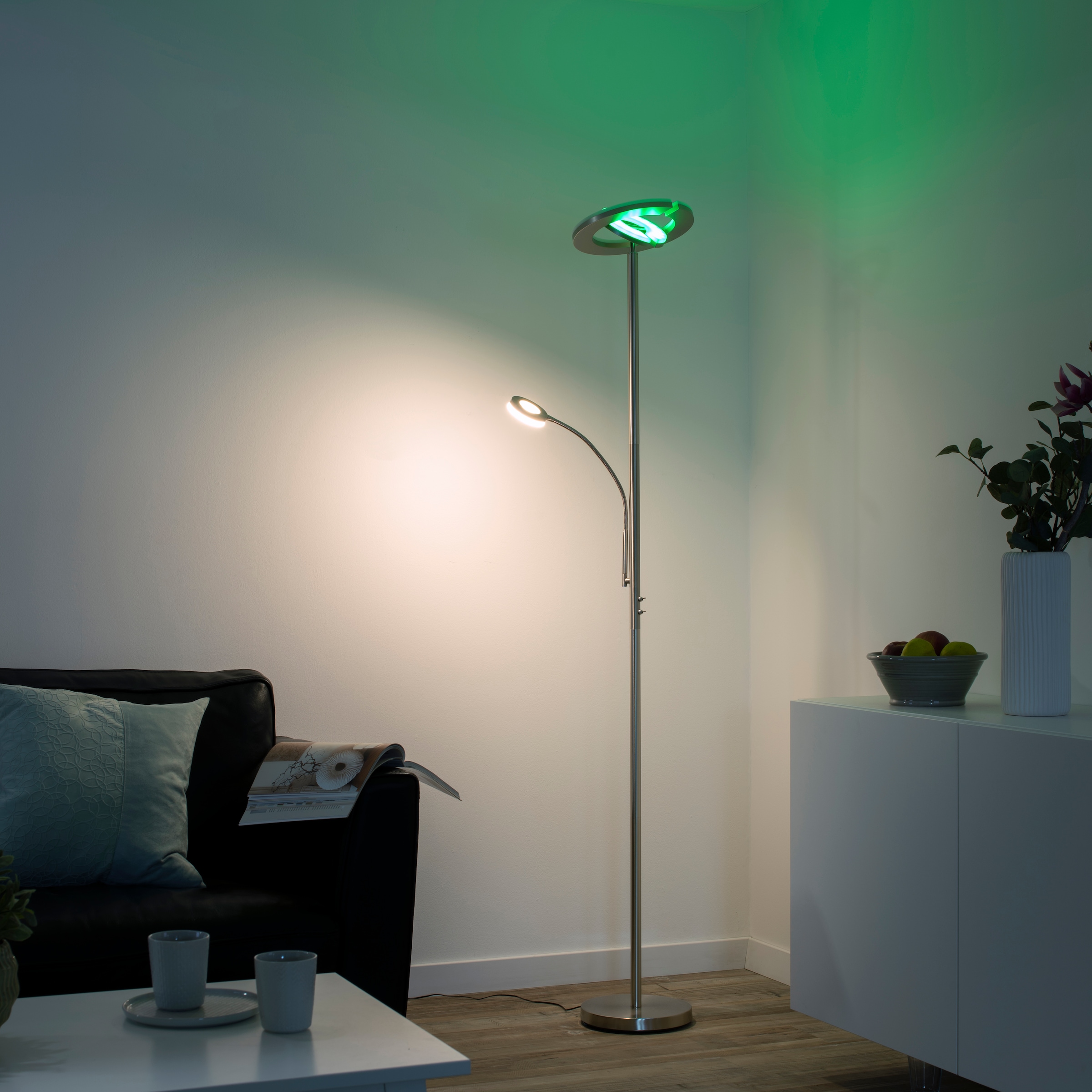 OTTO im Shop flammig-flammig, LIGHT white, »Ls-ROCCO«, Online 2 Stehlampe fähig bestellen Fernbedienung, JUST Smarthome RGB+tunable Infrarot inkl.,