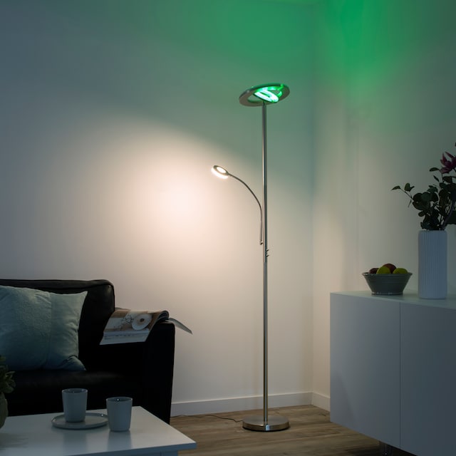 JUST LIGHT Stehlampe »Ls-ROCCO«, 2 flammig-flammig, RGB+tunable white,  Infrarot inkl., Fernbedienung, Smarthome fähig bestellen im OTTO Online Shop
