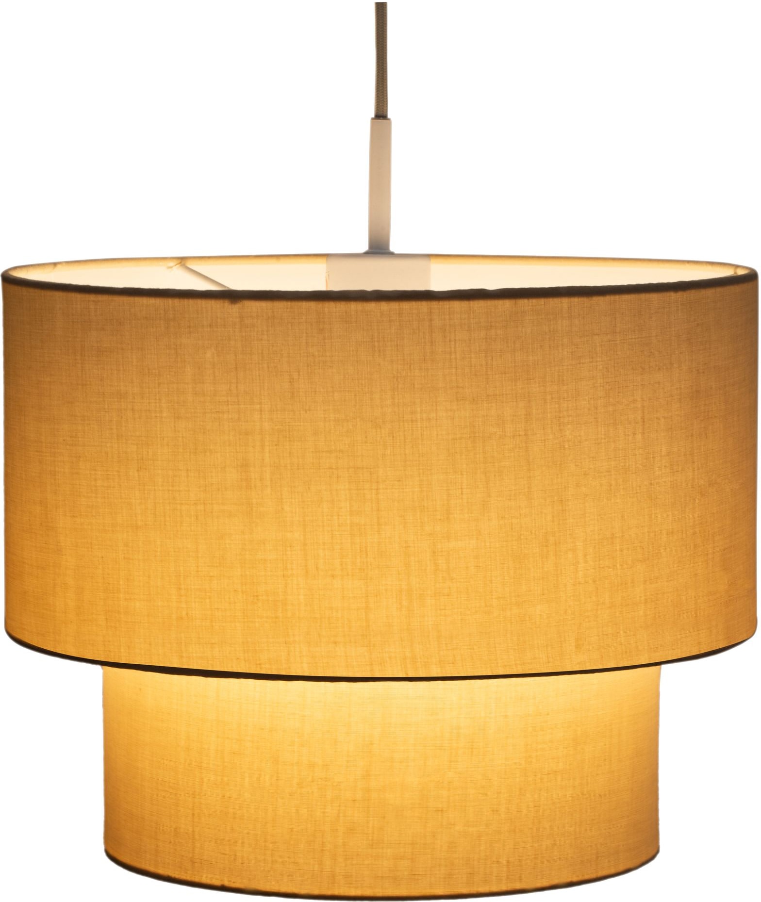 Pauleen Pendelleuchte »Soft Shine«, 3 flammig, Leuchtmittel E27 | ohne Leuchtmittel, E27, Stoffschirm Beige