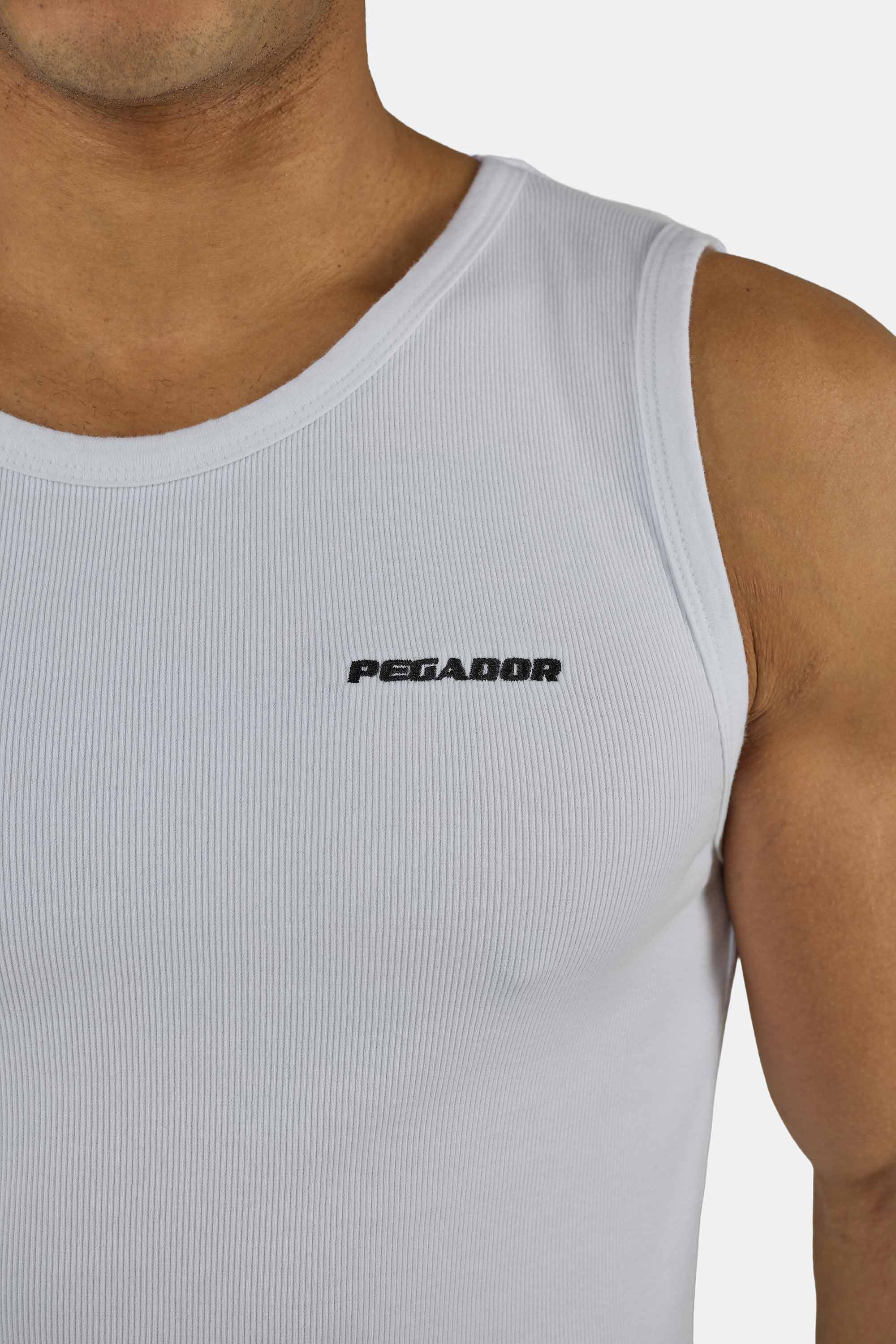 PEGADOR Muscleshirt »Logo Rib Undershirt« Baumwollmischung, regular fit