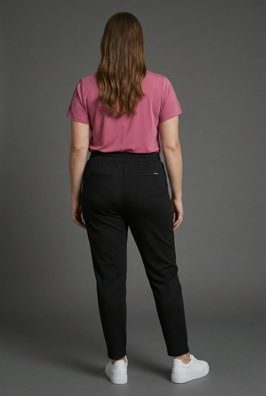Laura Scott CURVE Jogger Pants  im sportiven Look aus formstabilem, elastischem Stoff - GROSSE GRÖSSE