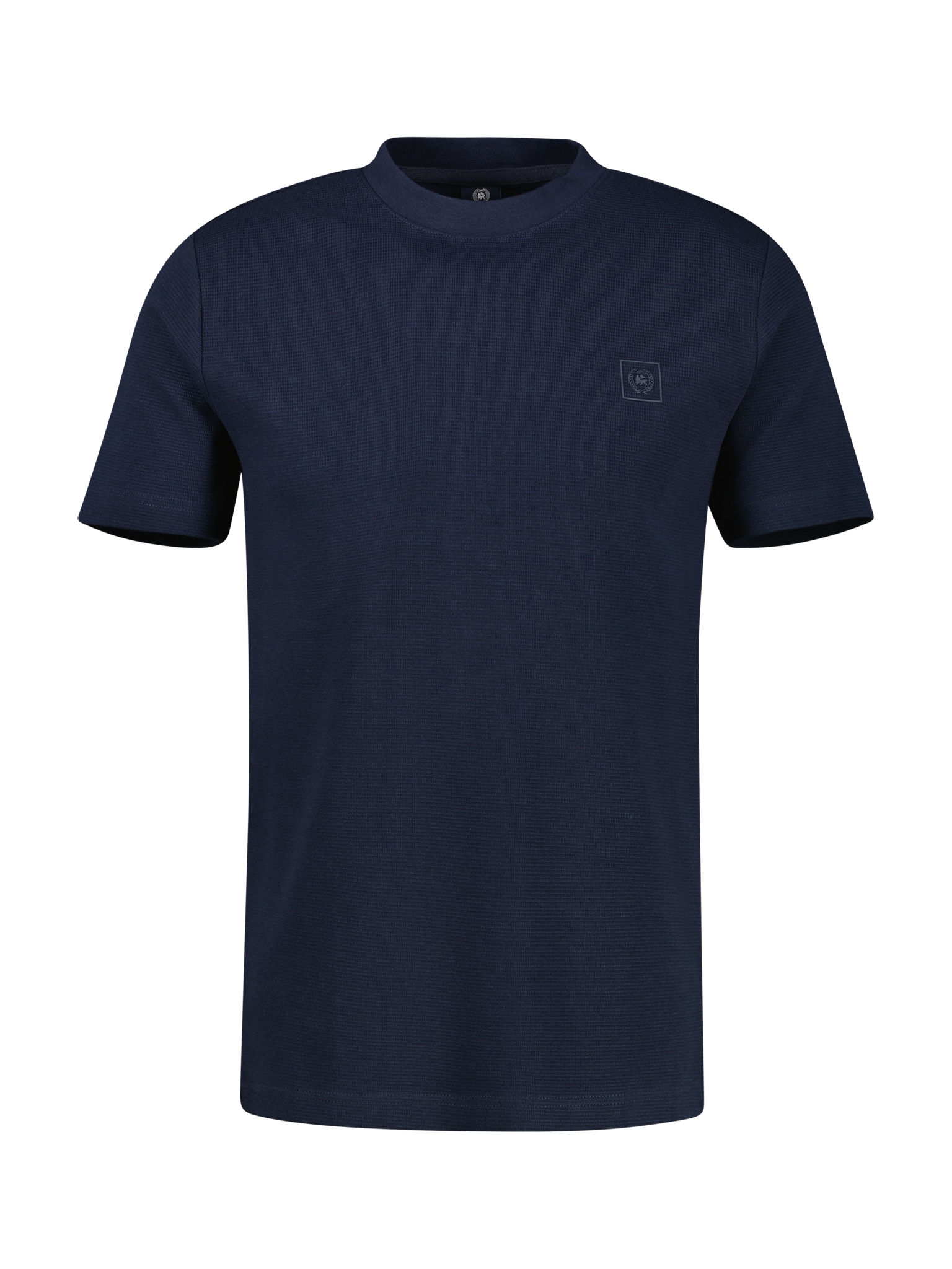 LERROS T-Shirt, in Waffel-Piqué und mit Logo-Badge
