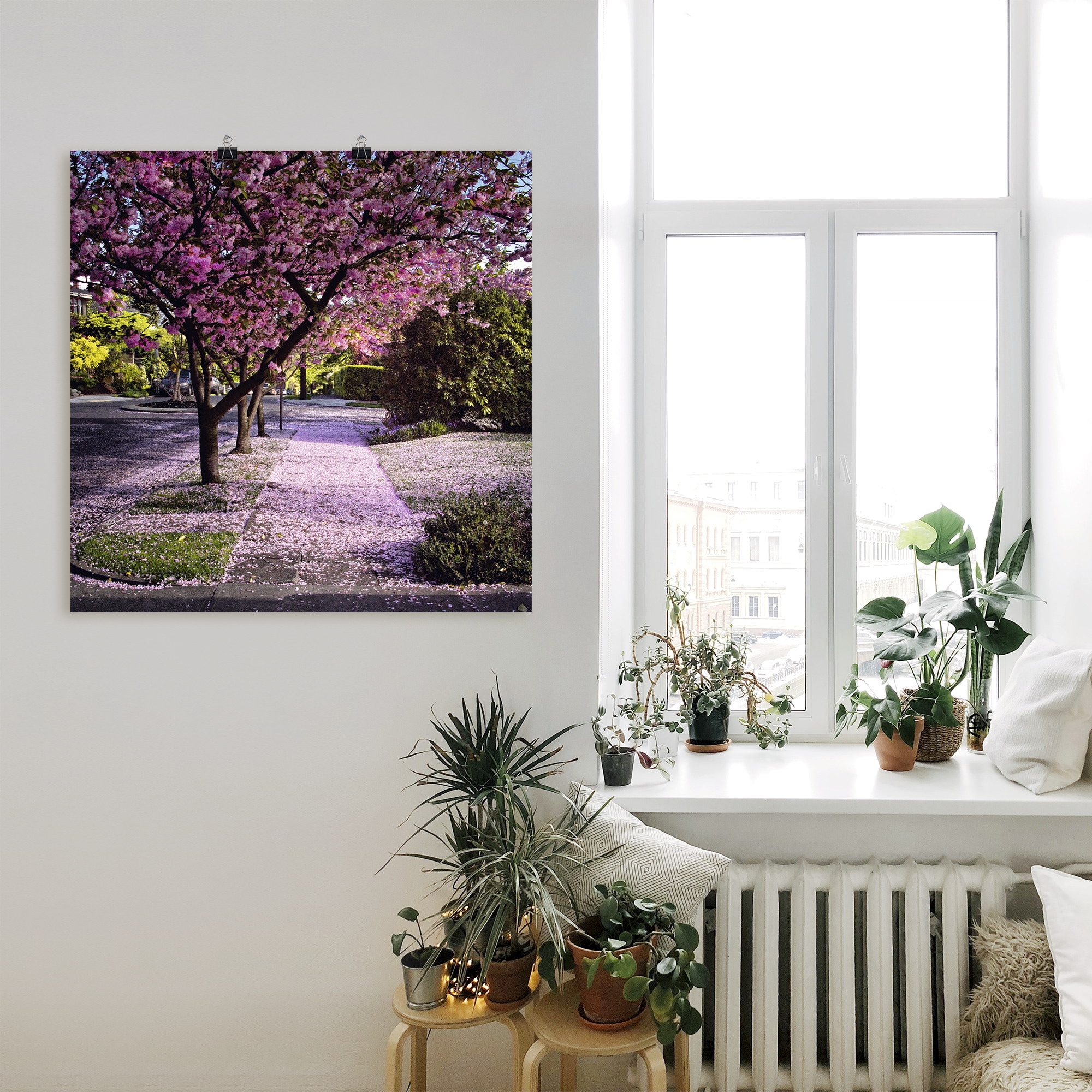 Artland Wandbild »Fallende Blütenblätter«, Bäume, (1 St.), als Alubild, Outdoorbild, Leinwandbild, Poster in verschied. Größen