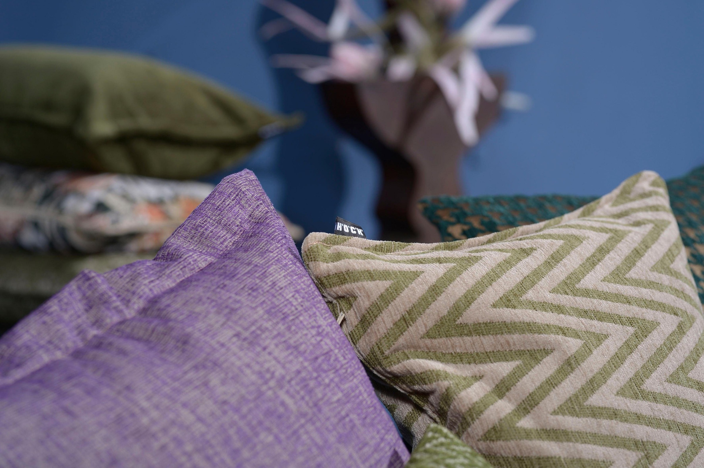 H.O.C.K. Dekokissen »Rigalon« Kissenhülle mit Füllung, 1 Stück, mit Zick-Zack Muster