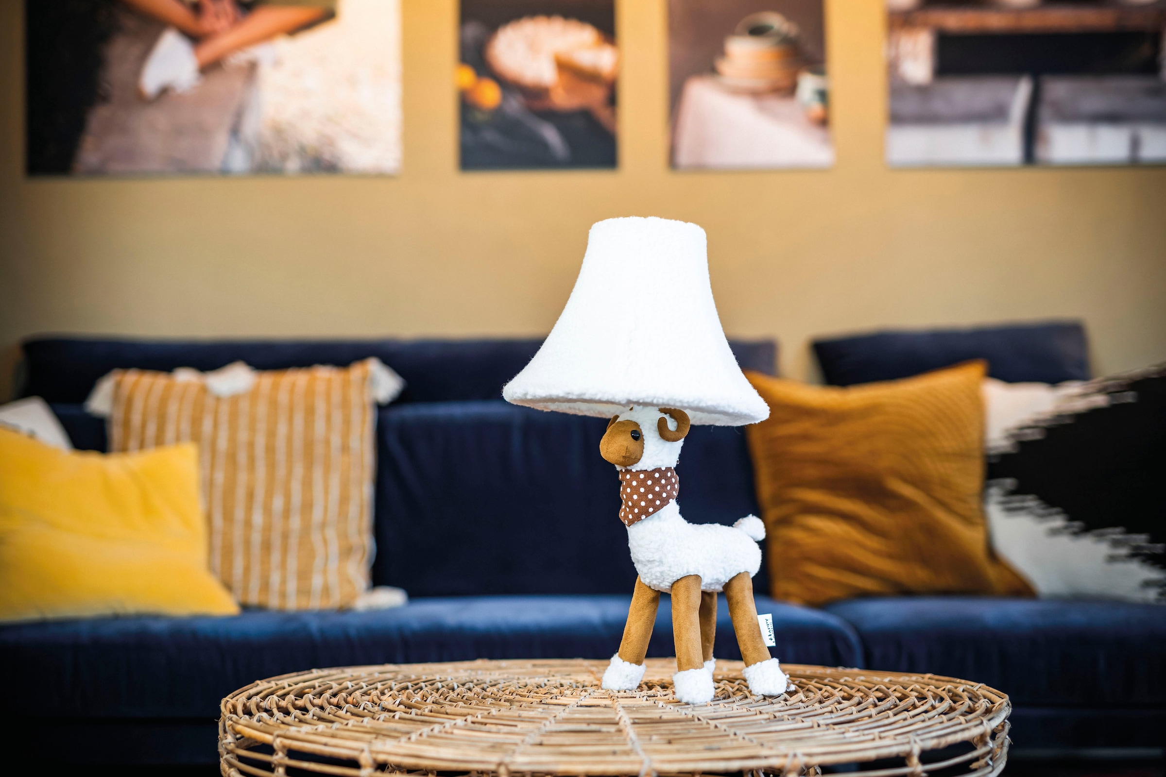Happy Lamps for smiling eyes LED Tischleuchte »Wolle das Schaf«, 1 flammig, Leuchtmittel GU 5,3 | LED fest integriert, Hochwertig, Einzigartig, Tiermotiv