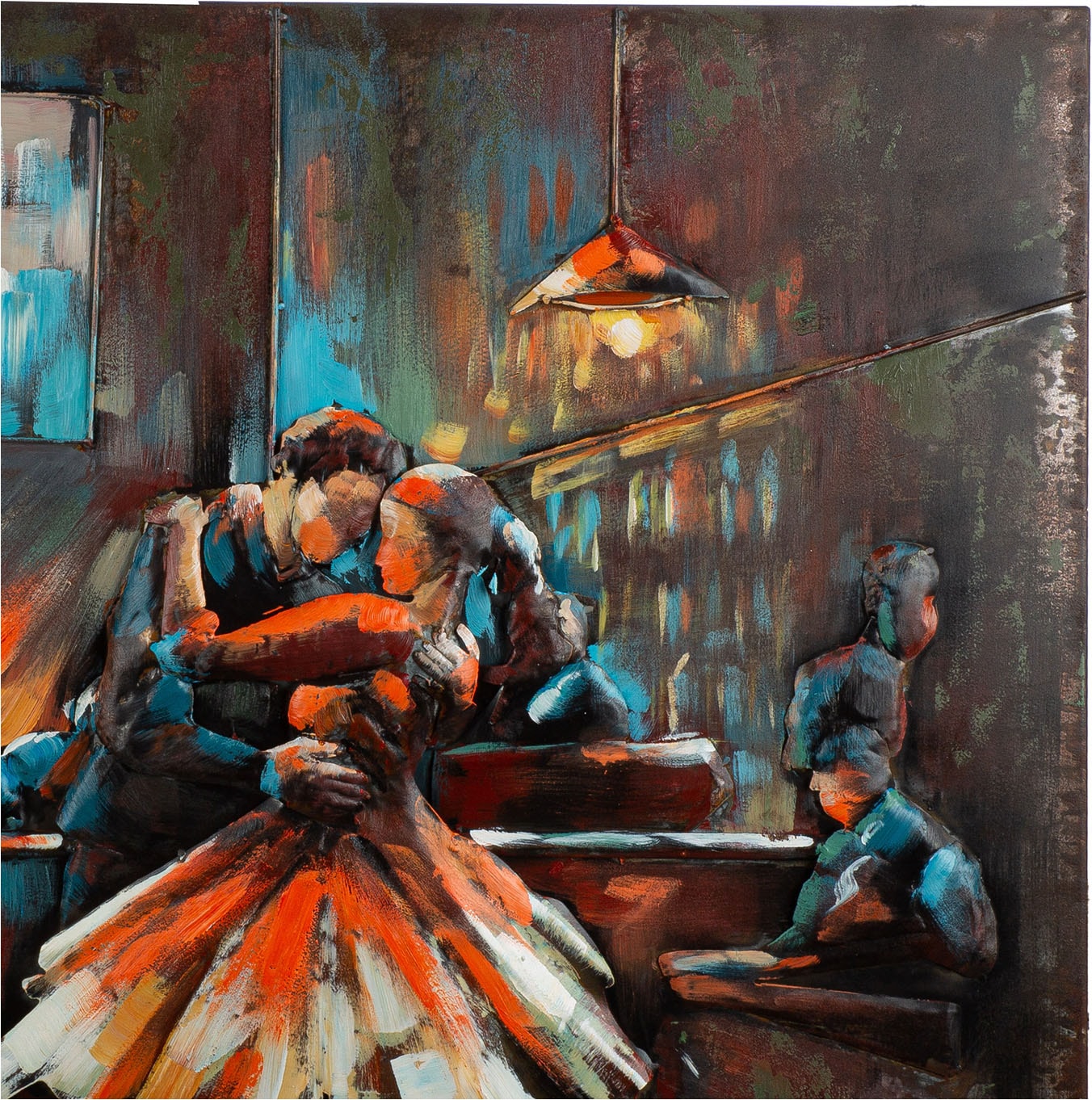 GILDE Metallbild »Bild rechteckig Bartime« Menschen 1 Stk. tlg.