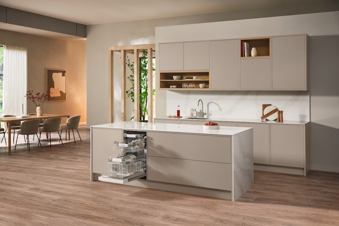 Miele teilintegrierbarer Geschirrspüler G 5740 »SCi SL«, 9 Maßgedecke, Brillantweiß