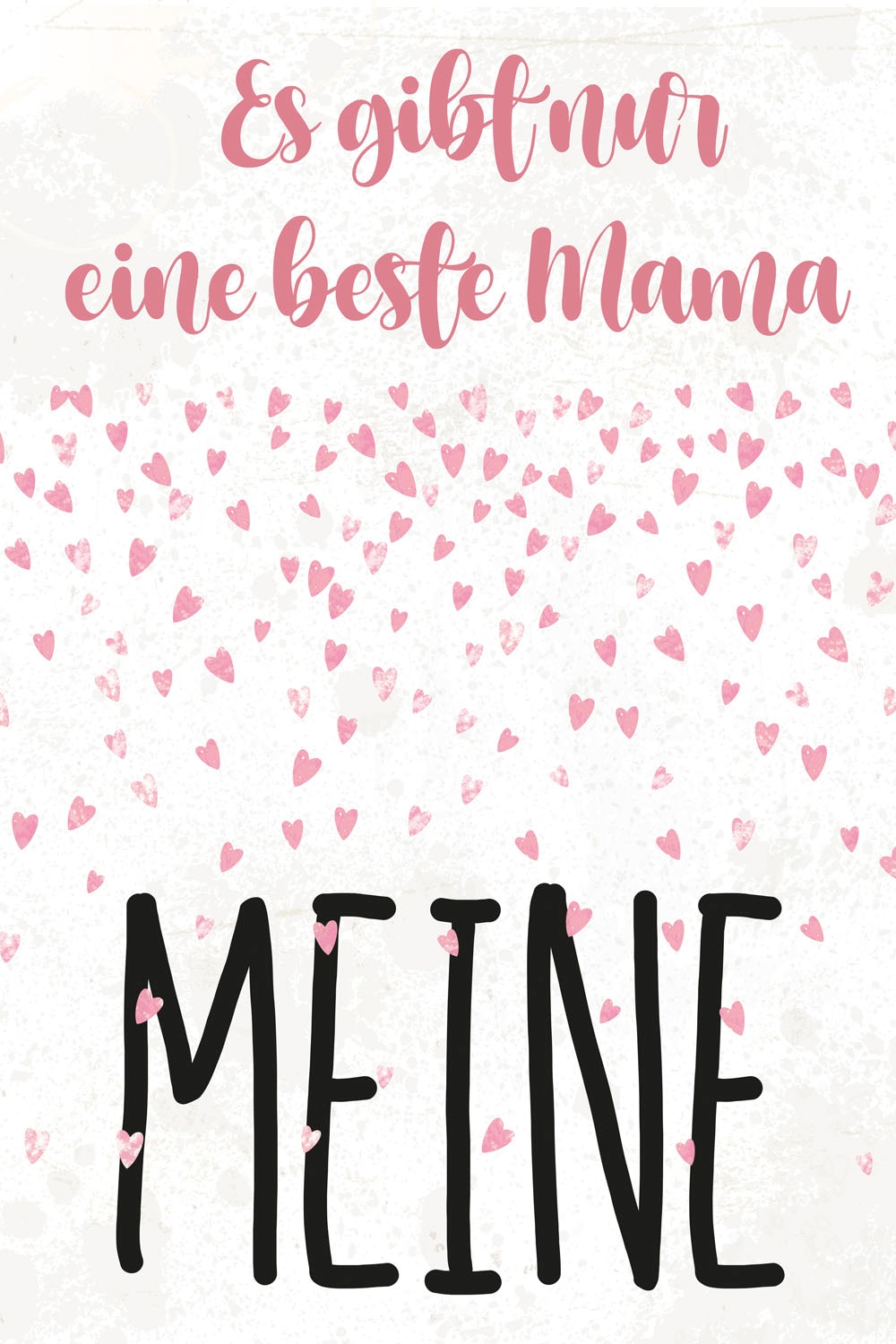 queence Metallbild »Beste Mama«, Schriftzüge-Herzen-Herzbilder, (1 St.), Stahlschilder