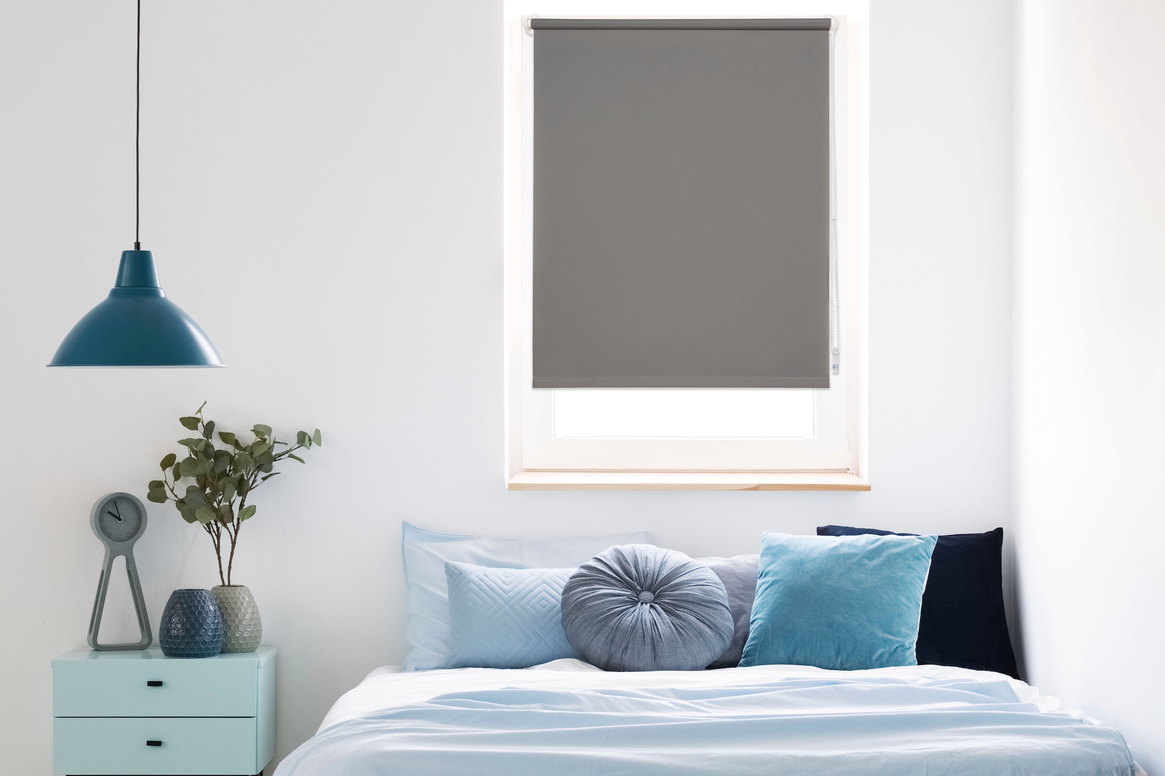 mydeco Seitenzugrollo »Win« Lichtschutz mit Bohren freihängend ab Breite 120cm